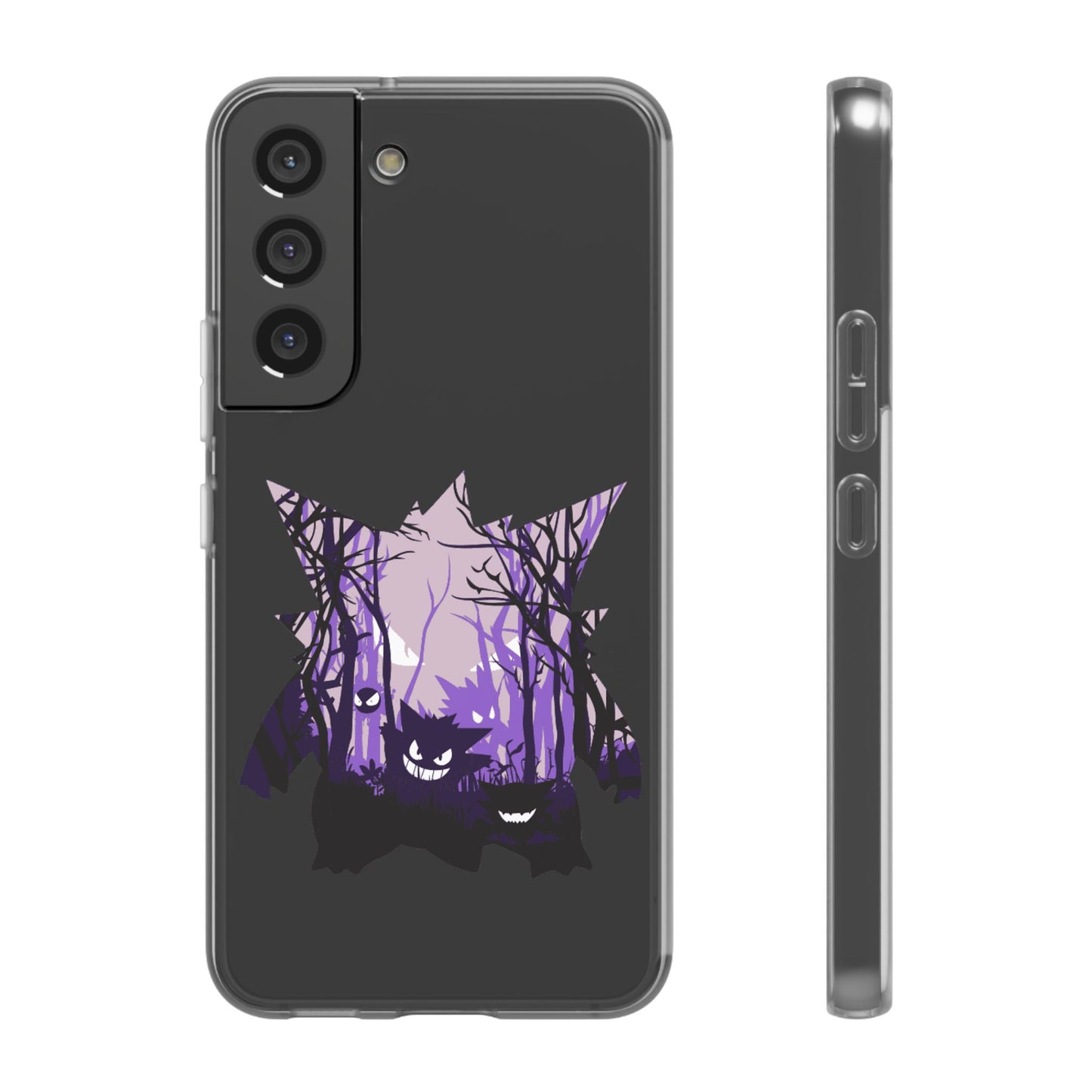 Purple ghost flexi phone case