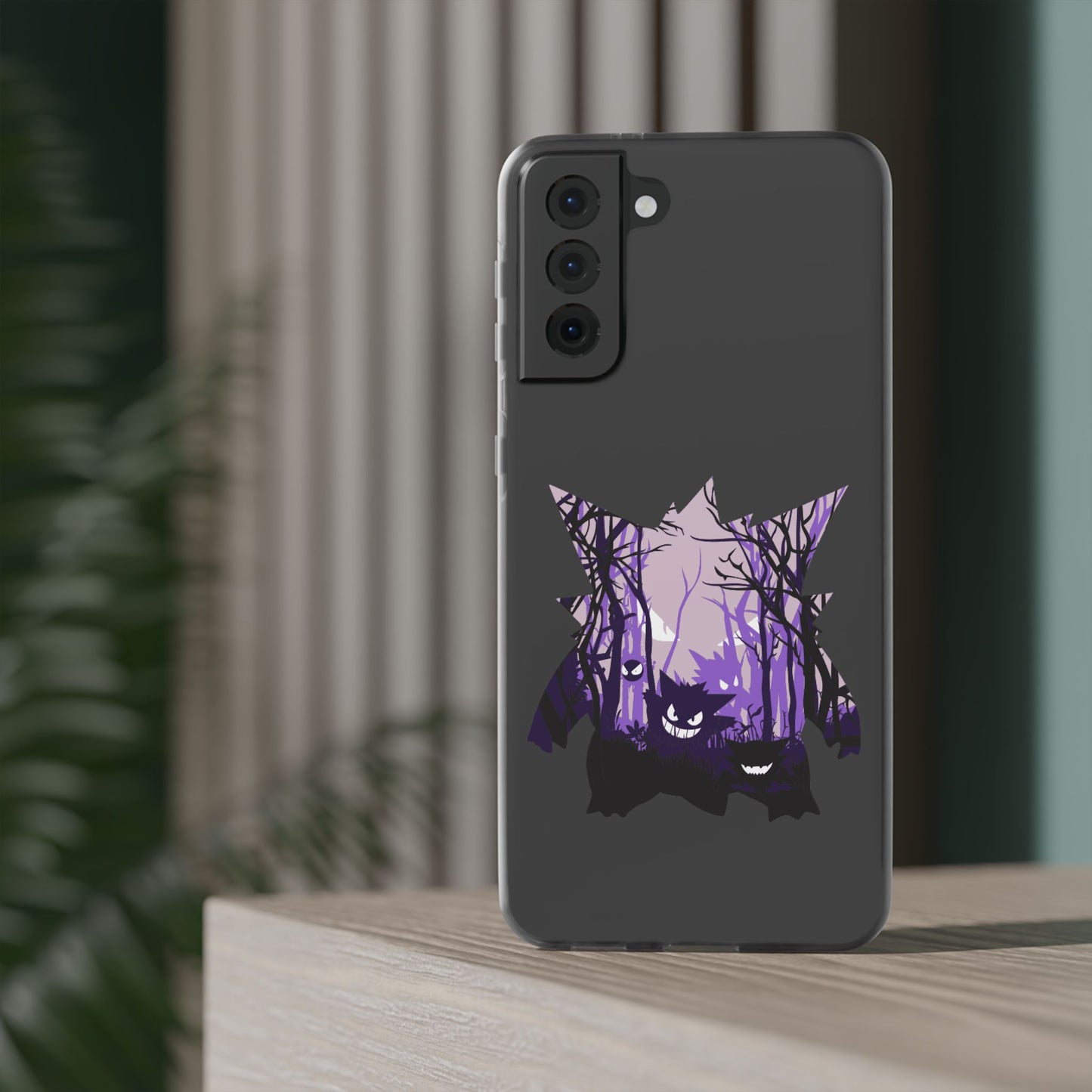 Purple ghost flexi phone case