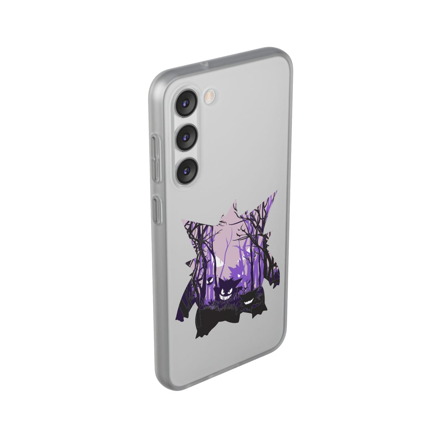 Purple ghost flexi phone case