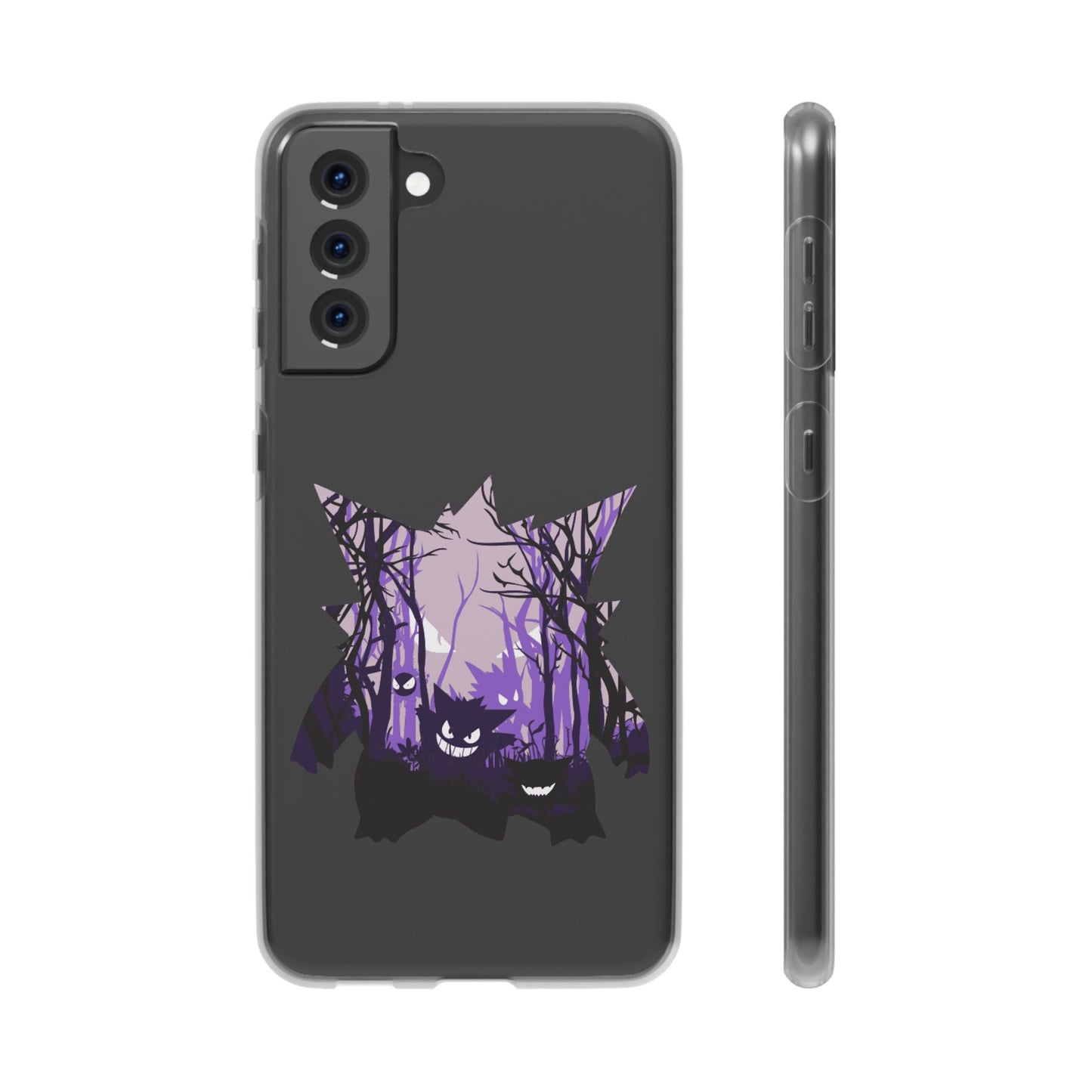 Purple ghost flexi phone case