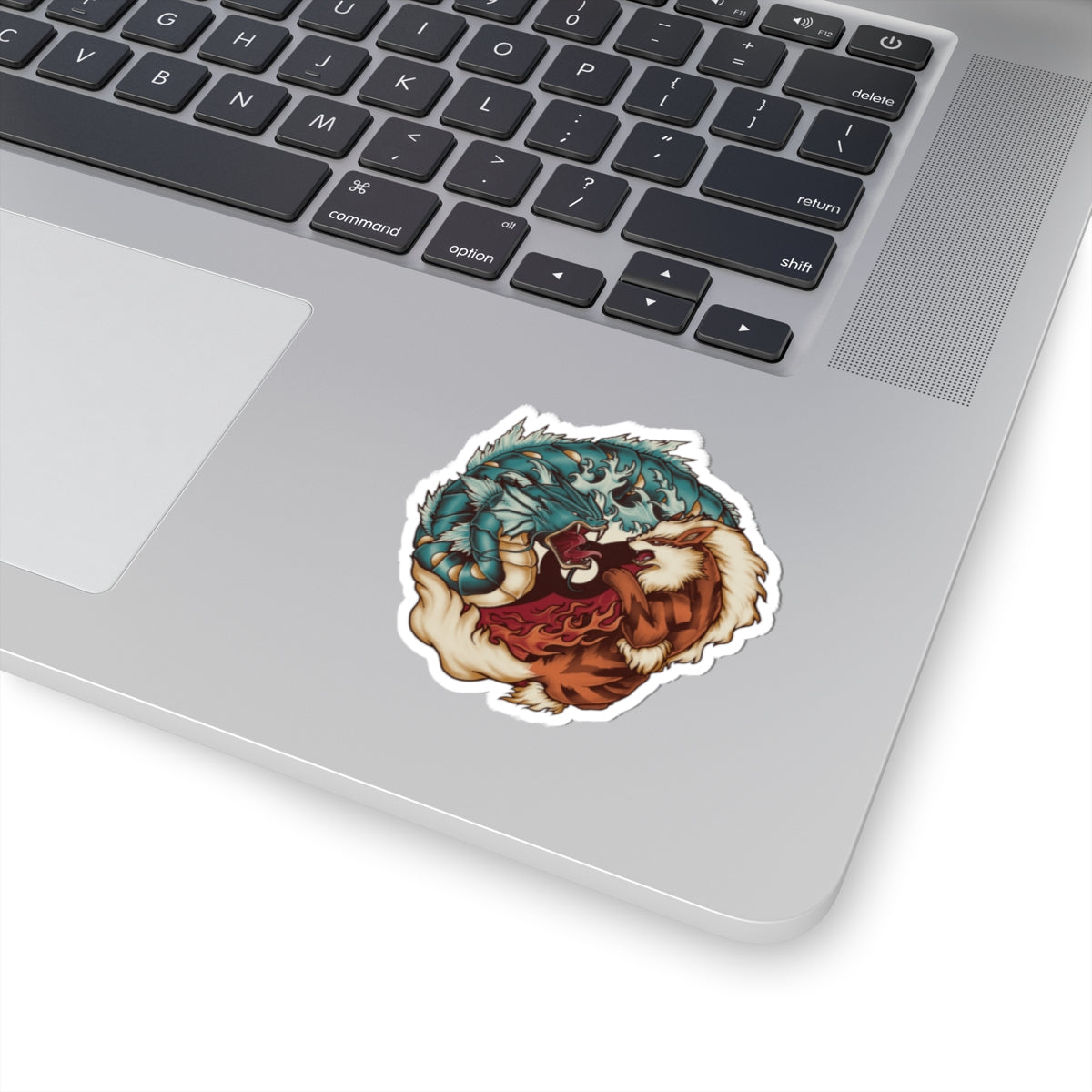 Ying and yang sticker