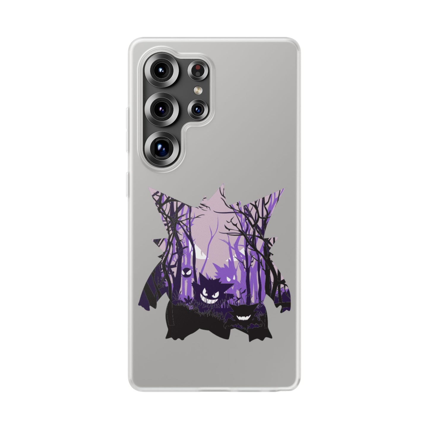 Purple ghost flexi phone case