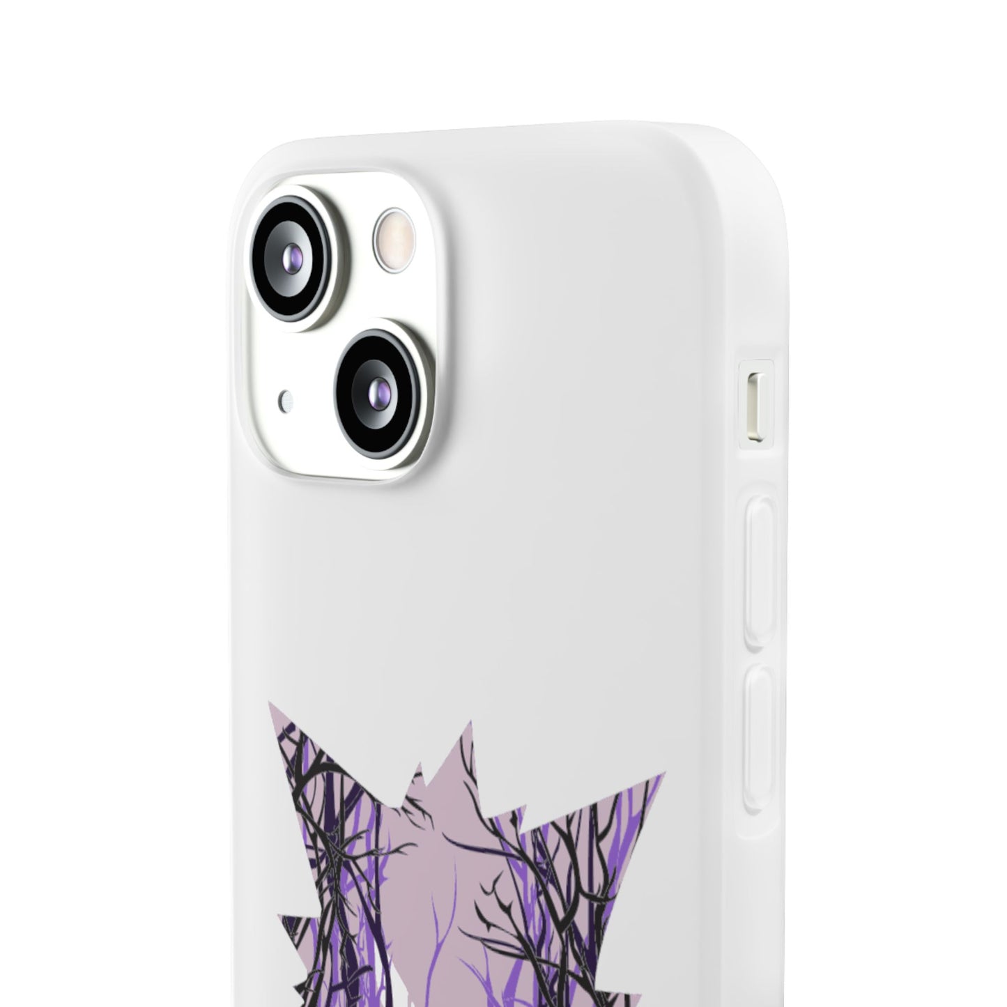 Purple ghost flexi phone case