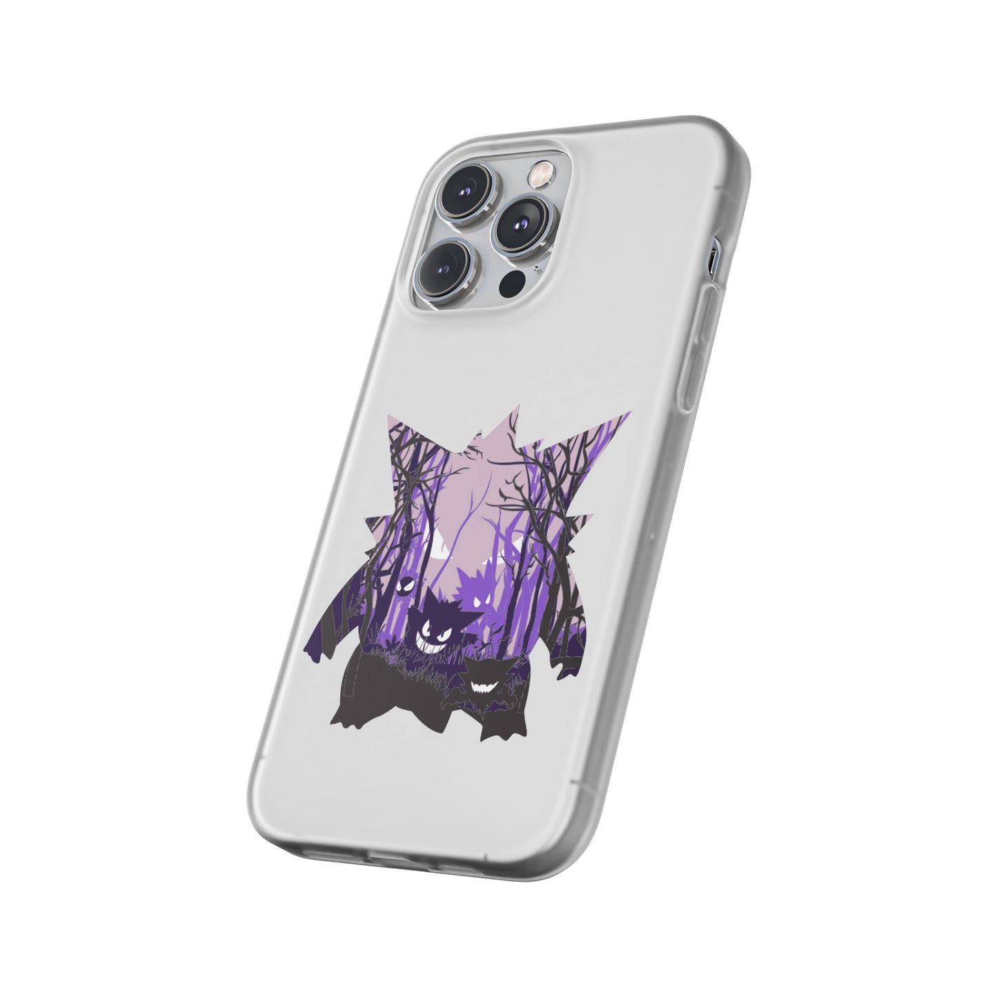 Purple ghost flexi phone case