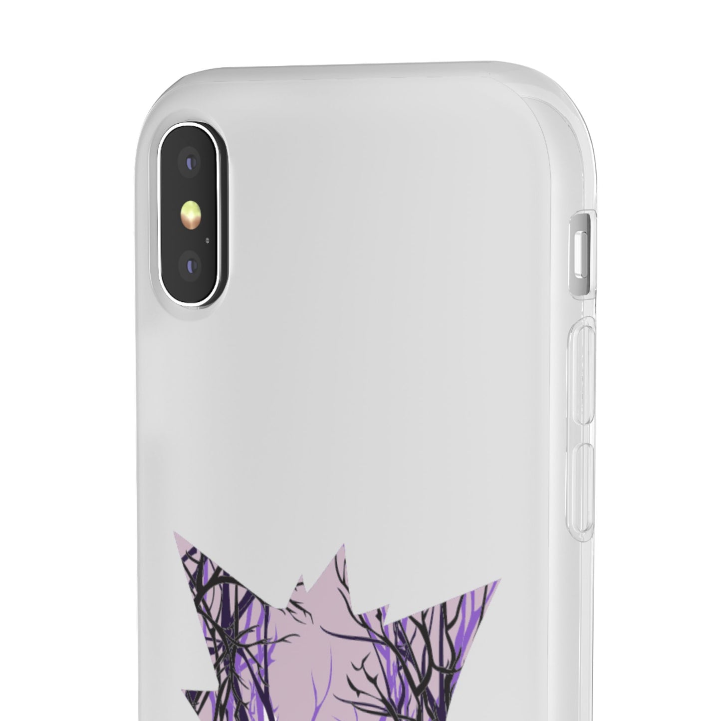 Purple ghost flexi phone case