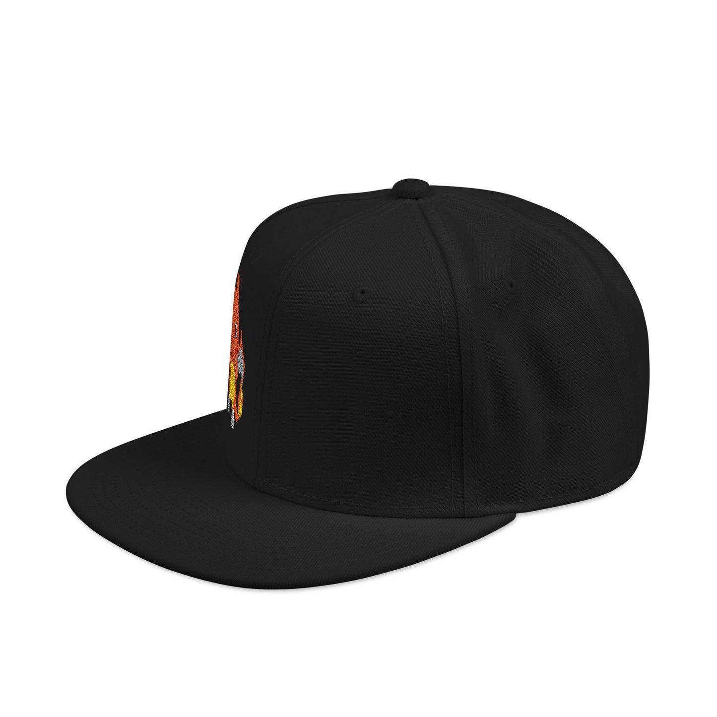 Embroidered fire lizard hoodie hat