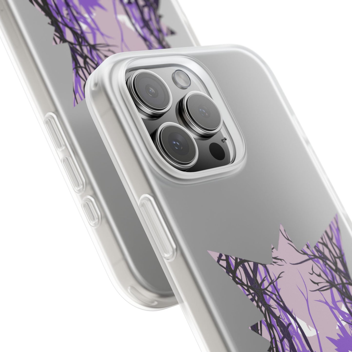 Purple ghost flexi phone case