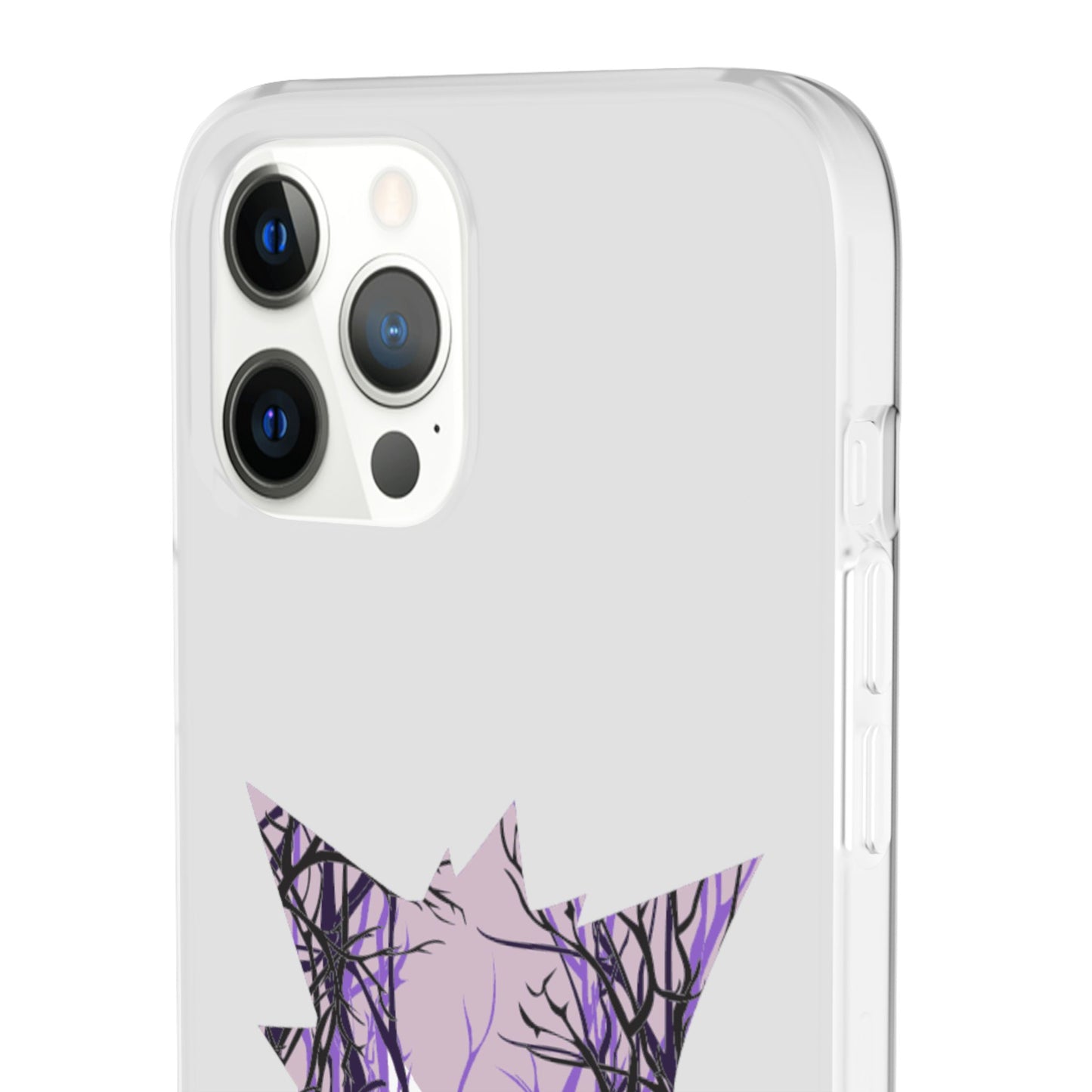 Purple ghost flexi phone case