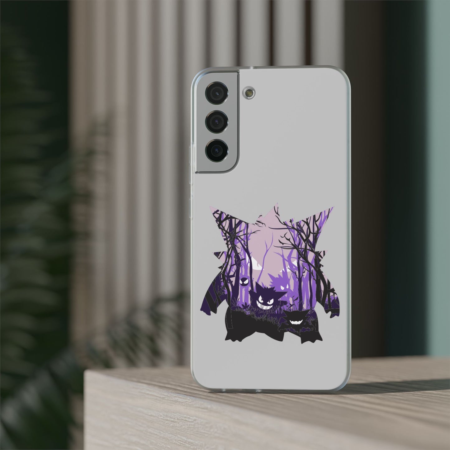 Purple ghost flexi phone case