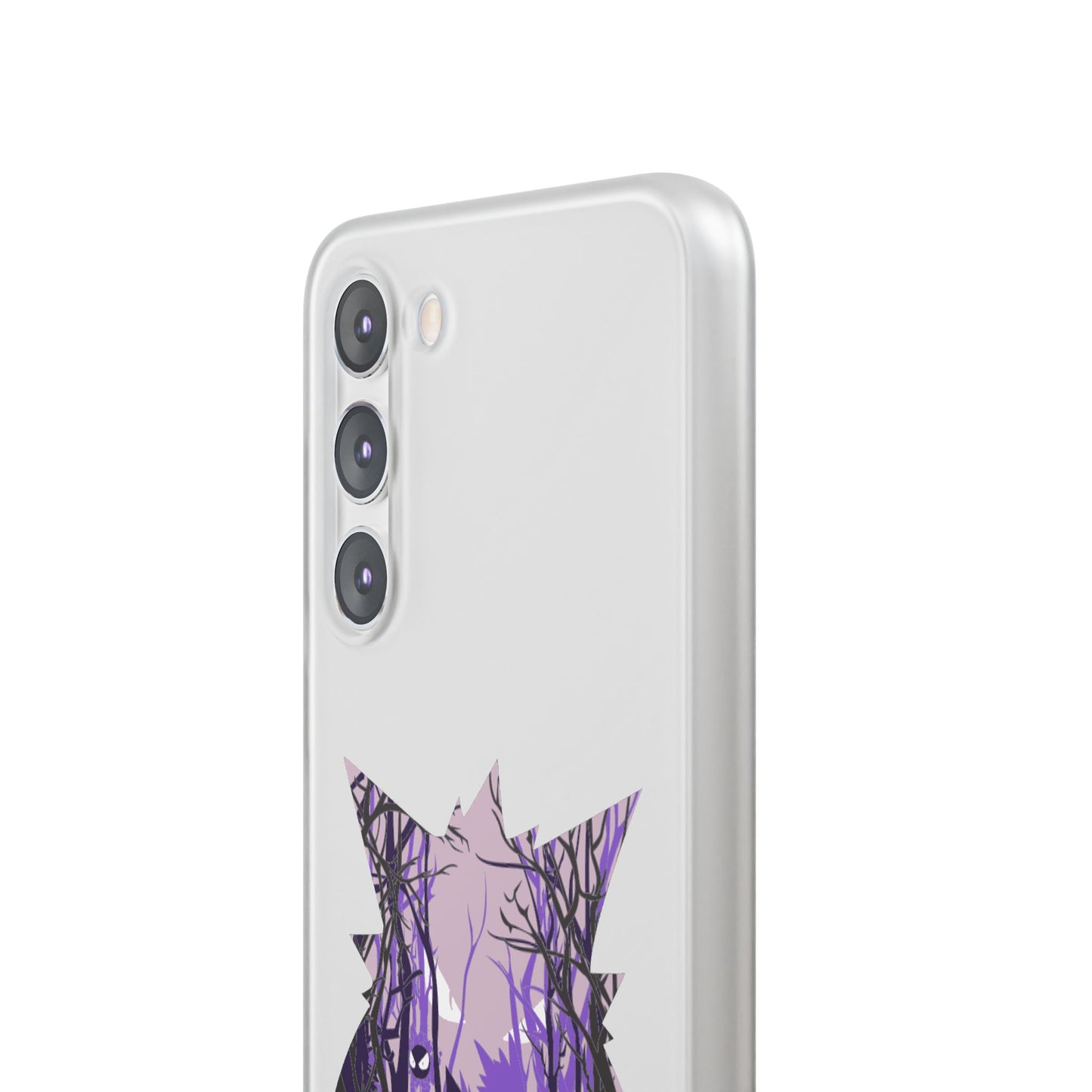 Purple ghost flexi phone case