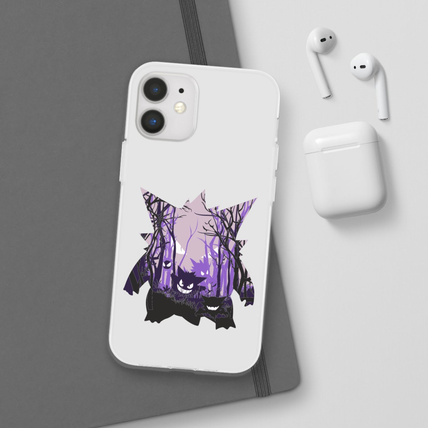 Purple ghost flexi phone case