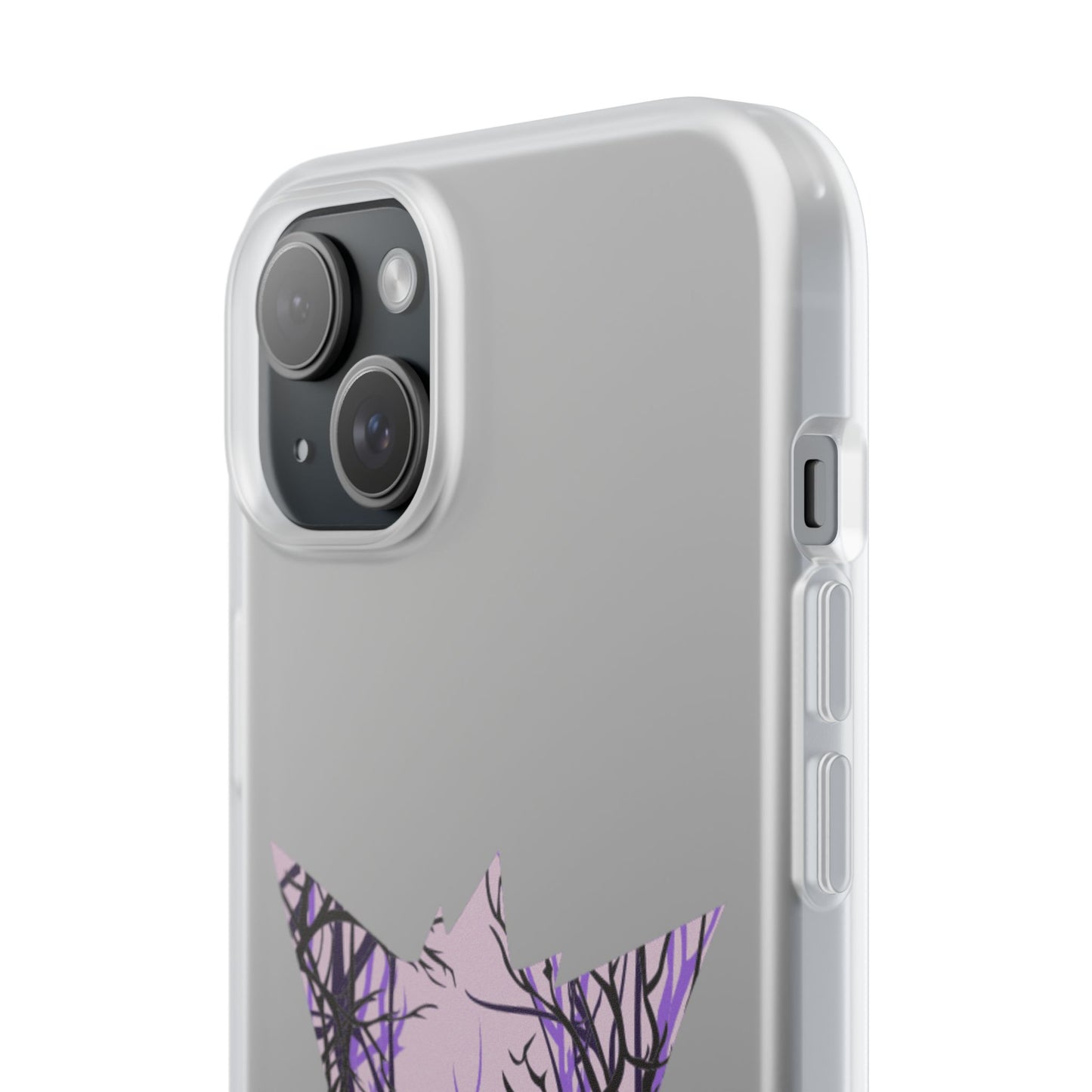 Purple ghost flexi phone case