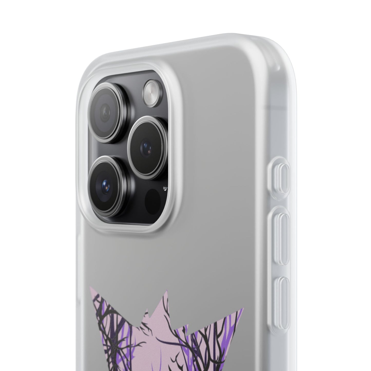 Purple ghost flexi phone case
