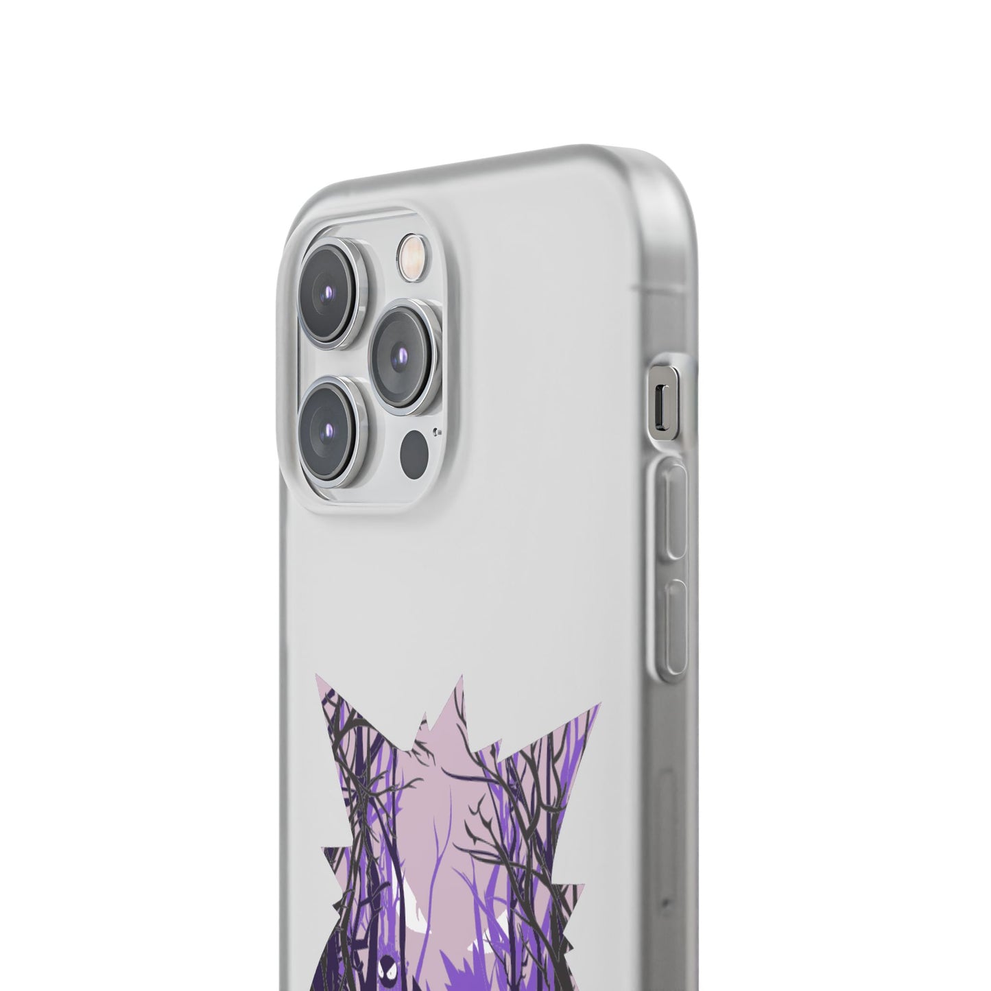 Purple ghost flexi phone case