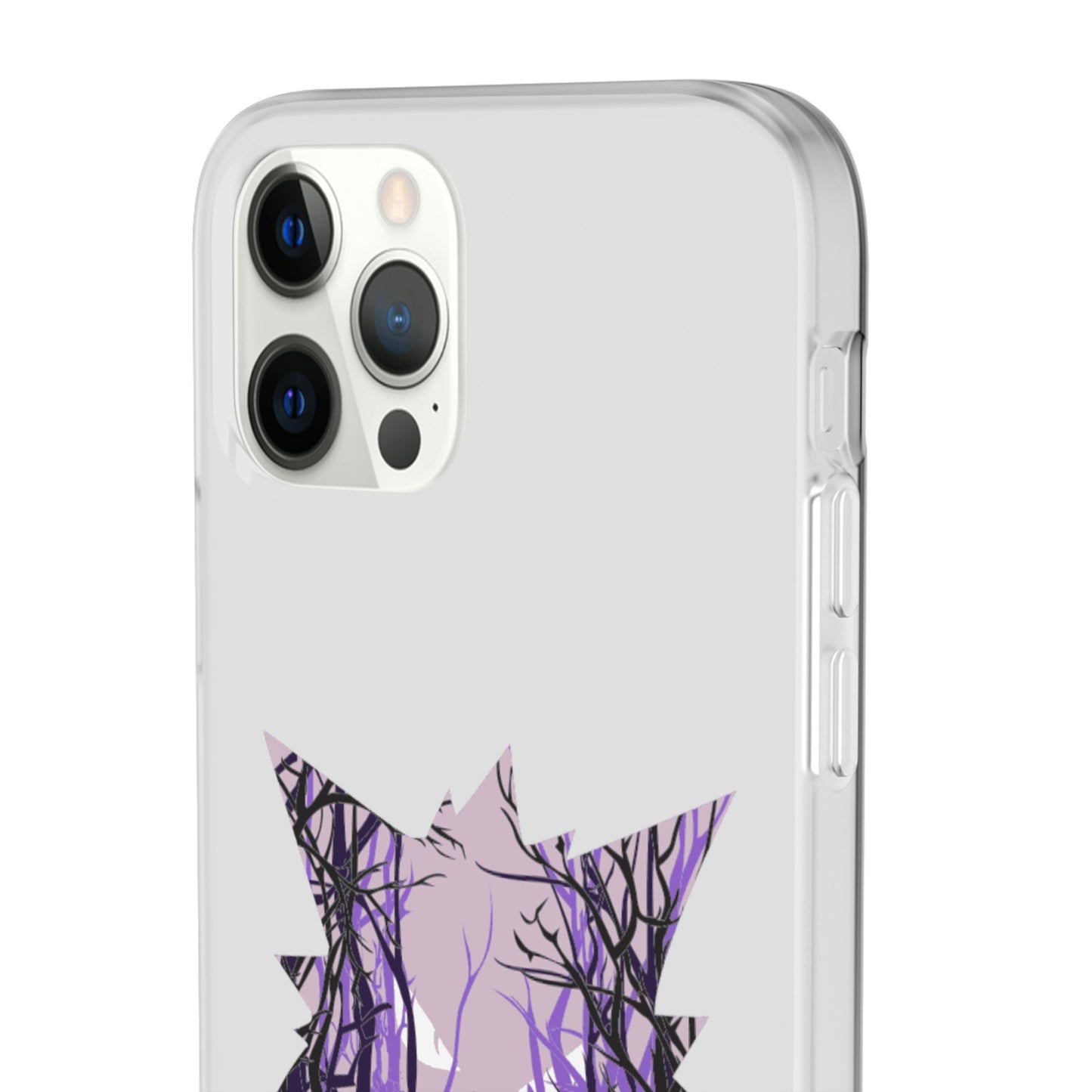 Purple ghost flexi phone case