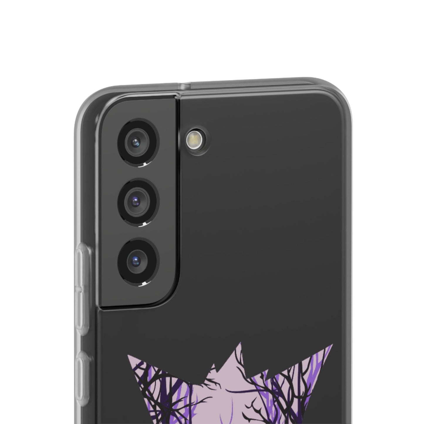Purple ghost flexi phone case