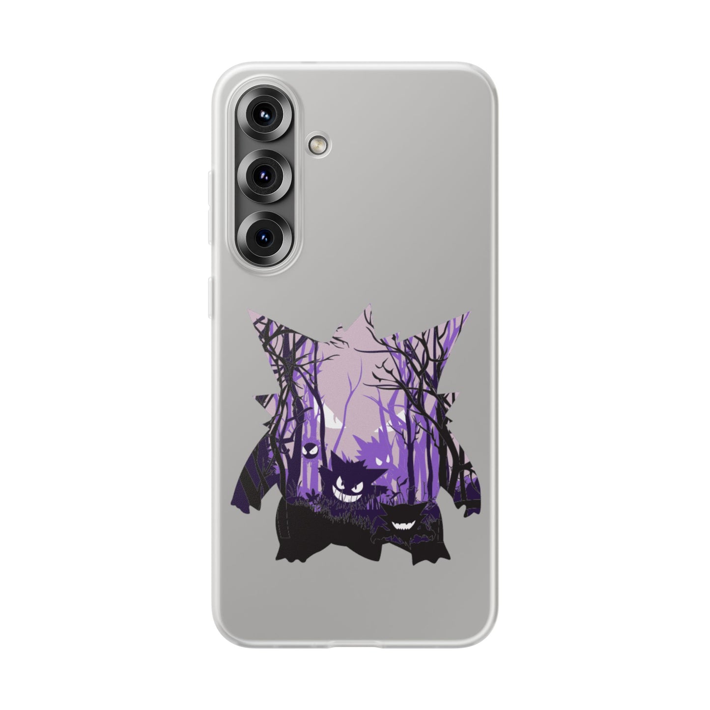 Purple ghost flexi phone case