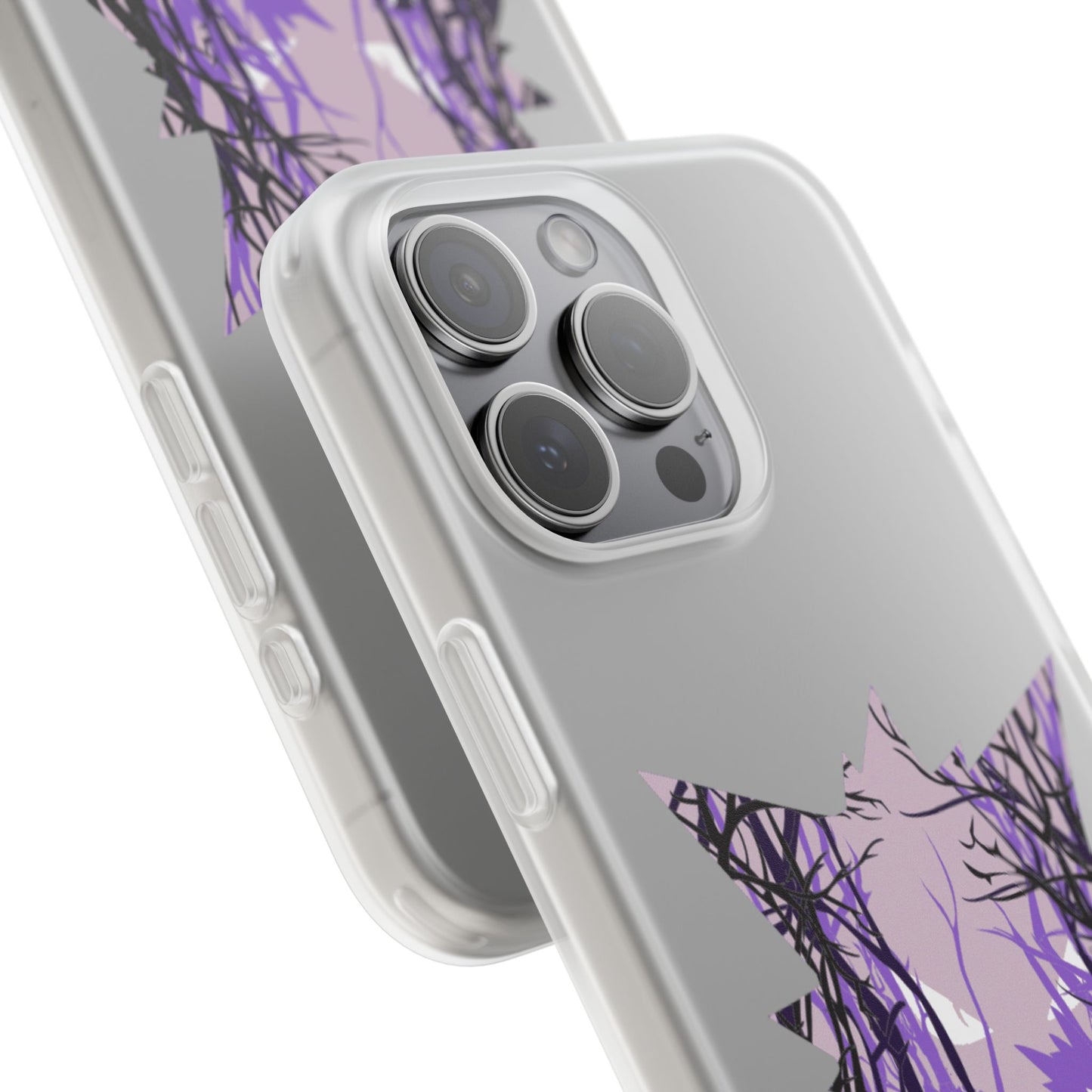 Purple ghost flexi phone case