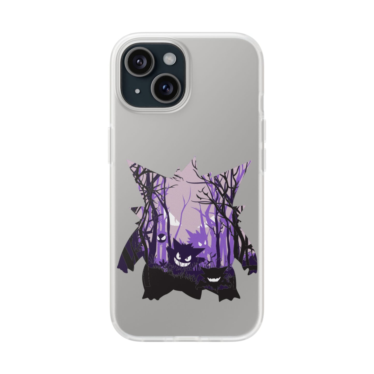 Purple ghost flexi phone case