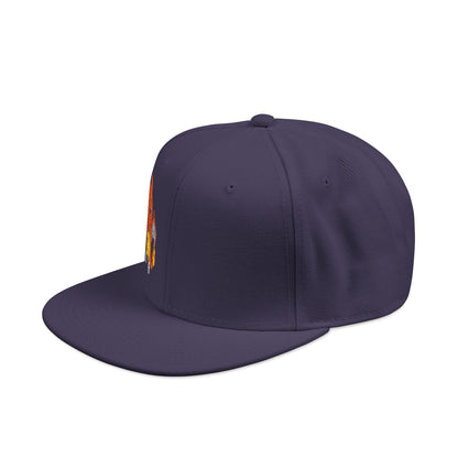 Embroidered fire lizard hoodie hat