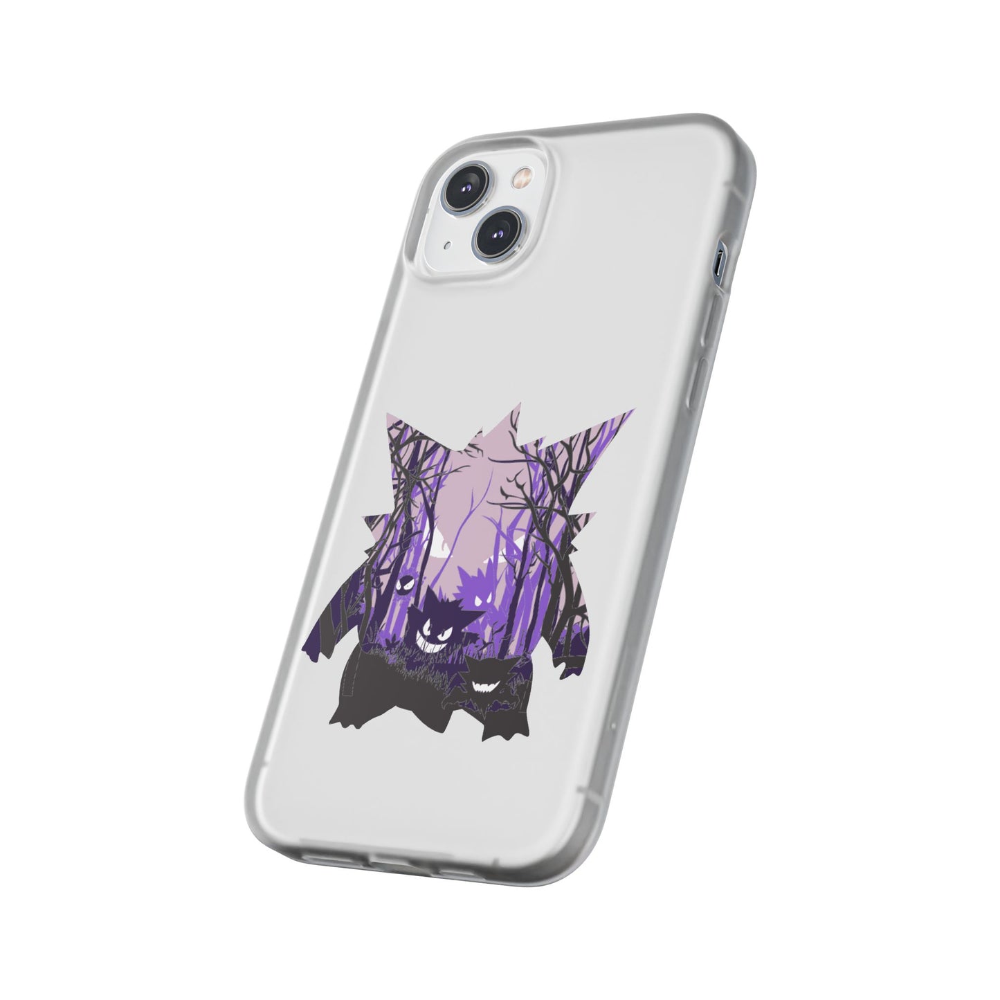 Purple ghost flexi phone case