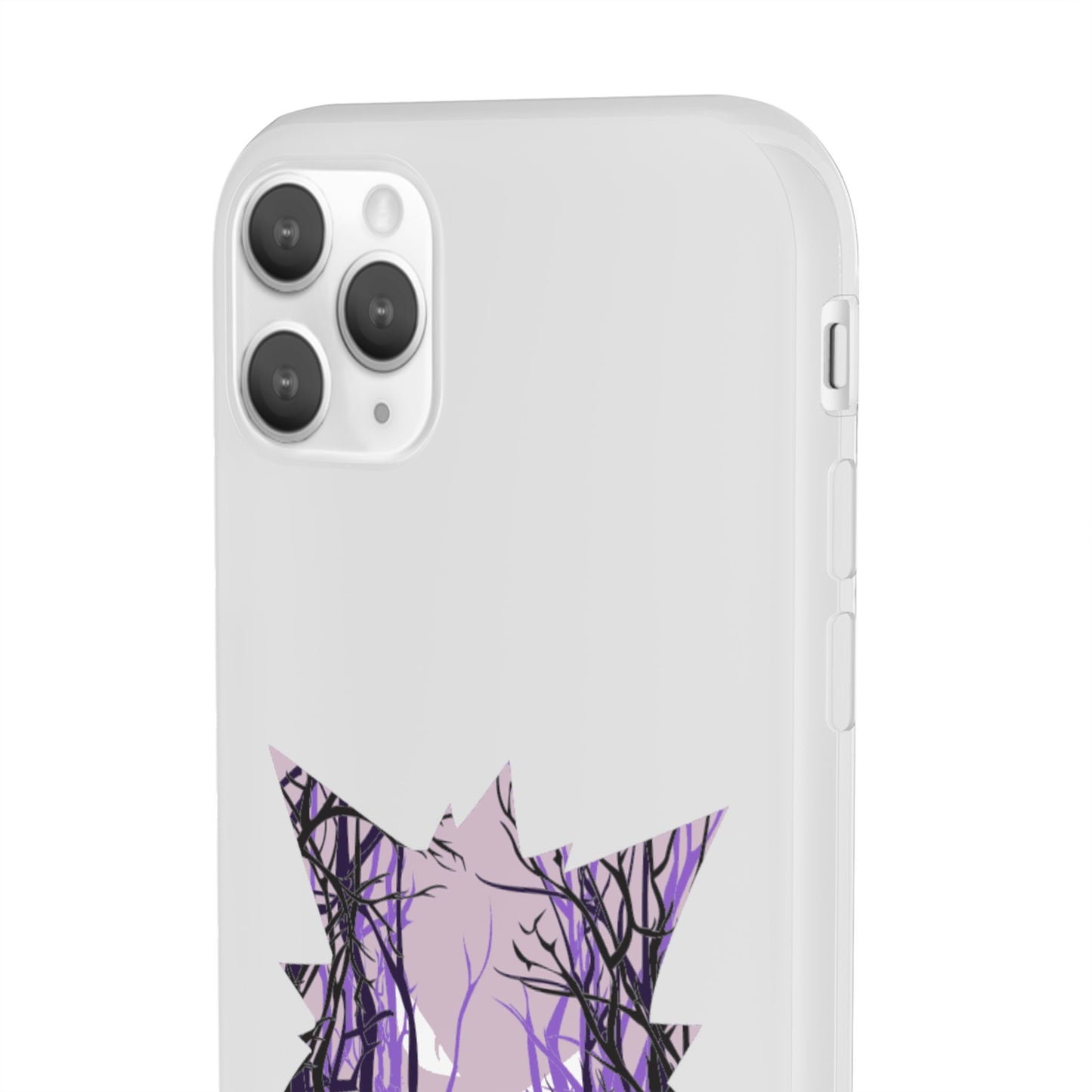 Purple ghost flexi phone case