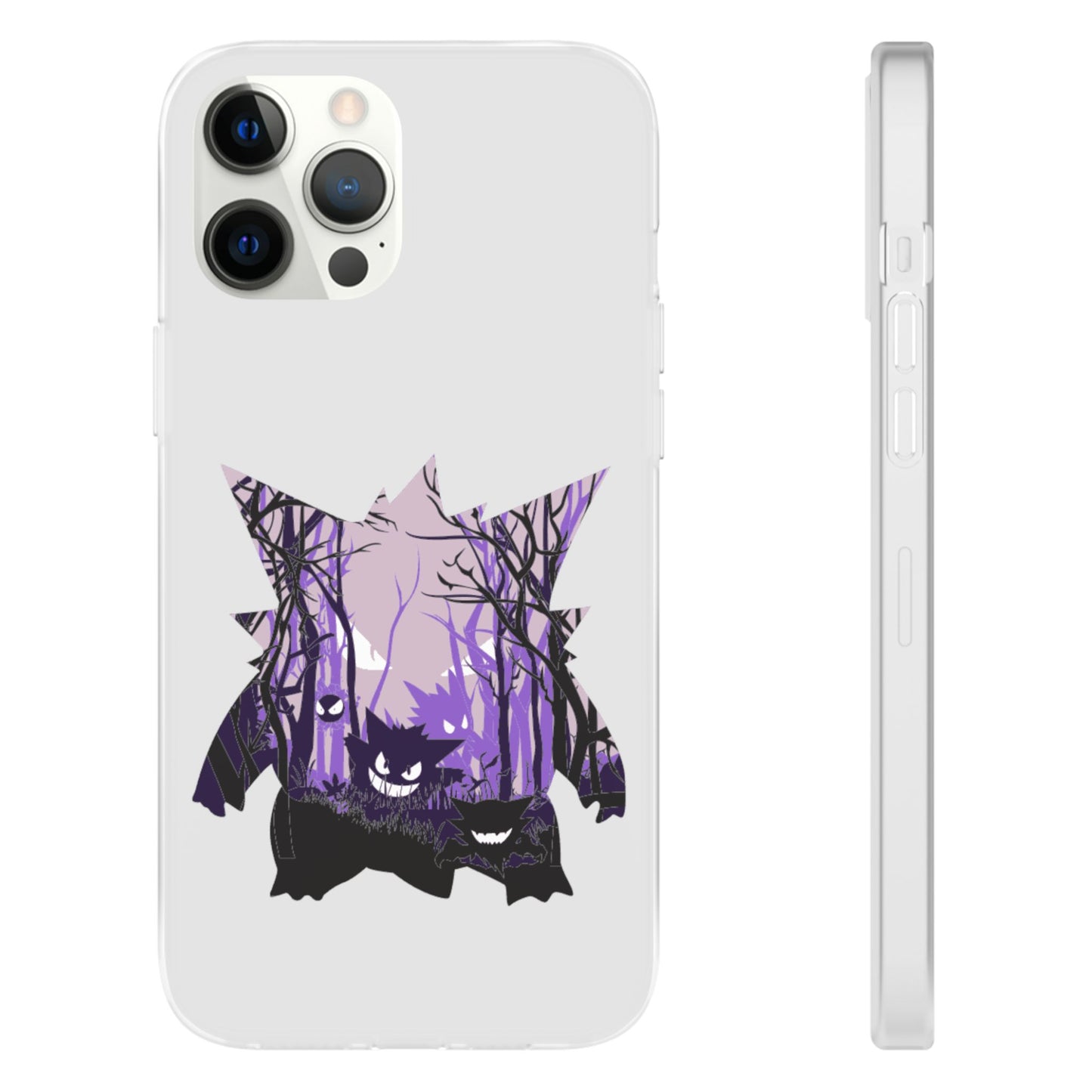 Purple ghost flexi phone case