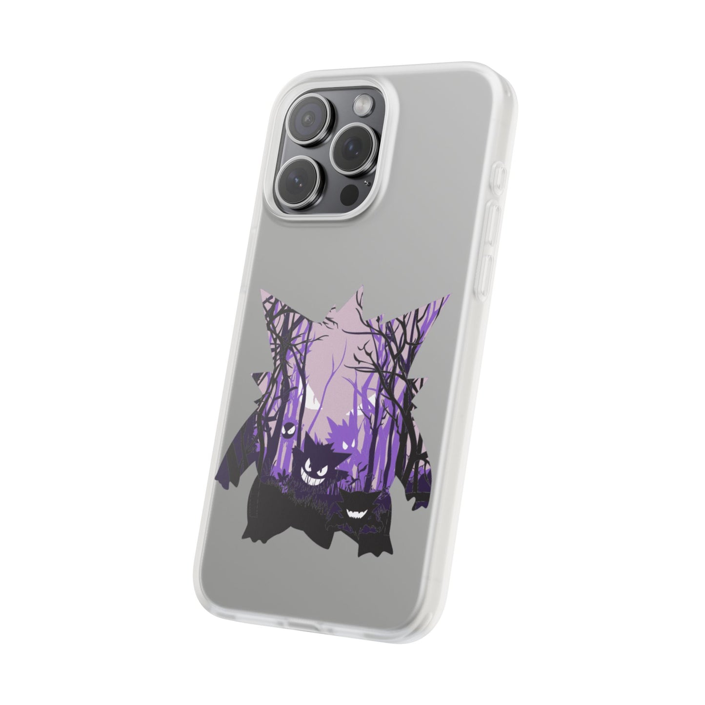 Purple ghost flexi phone case