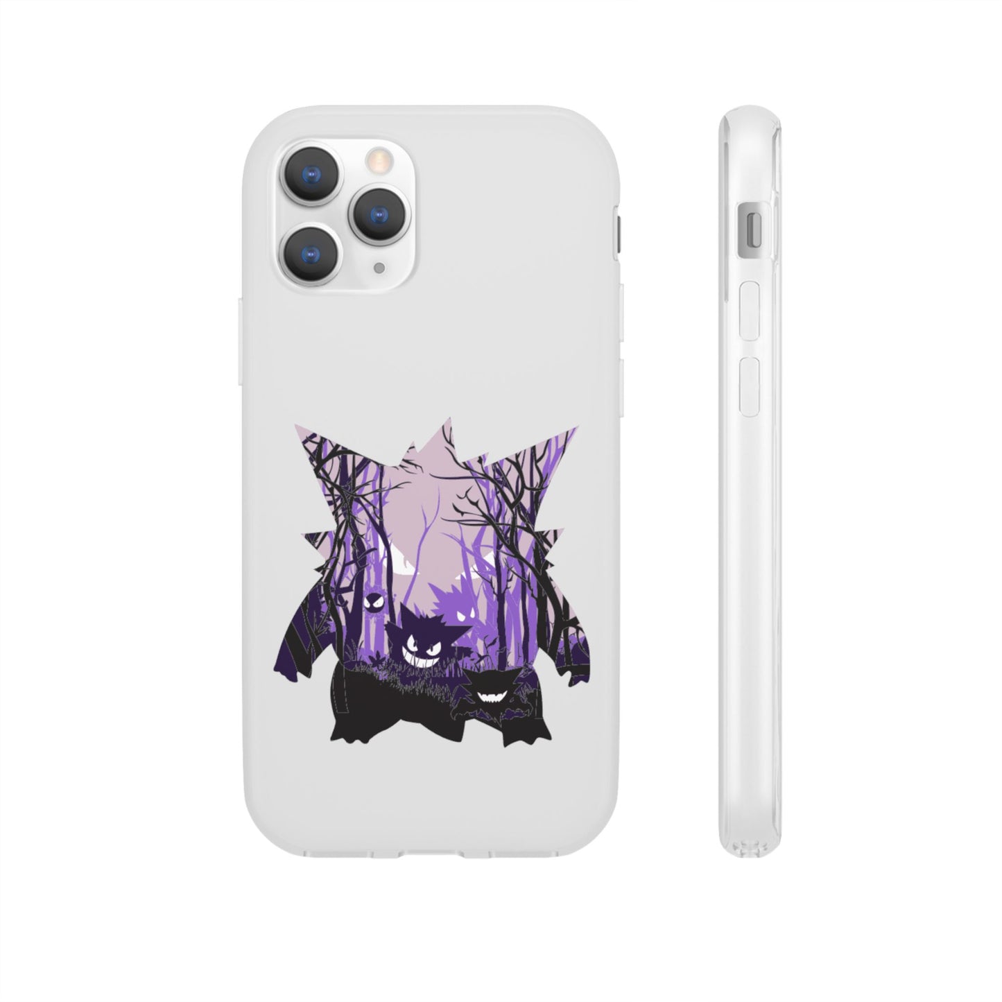 Purple ghost flexi phone case