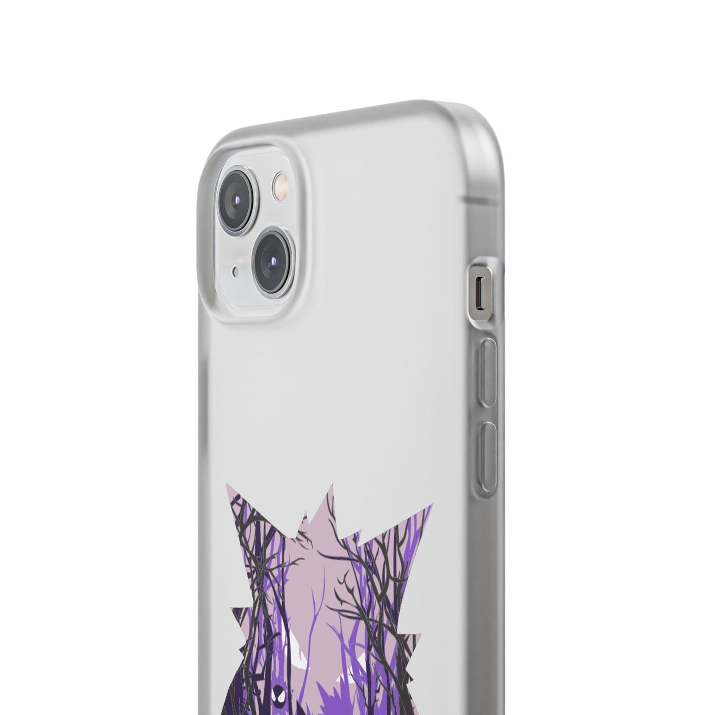 Purple ghost flexi phone case