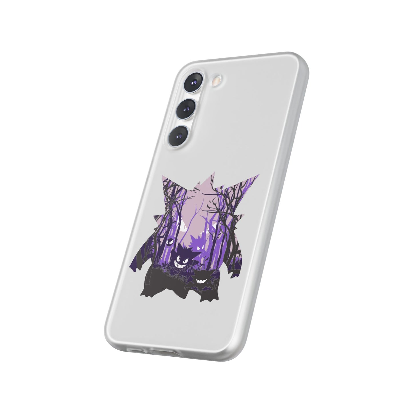 Purple ghost flexi phone case