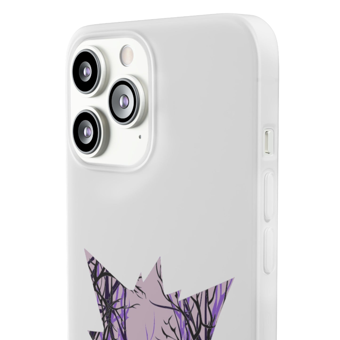 Purple ghost flexi phone case