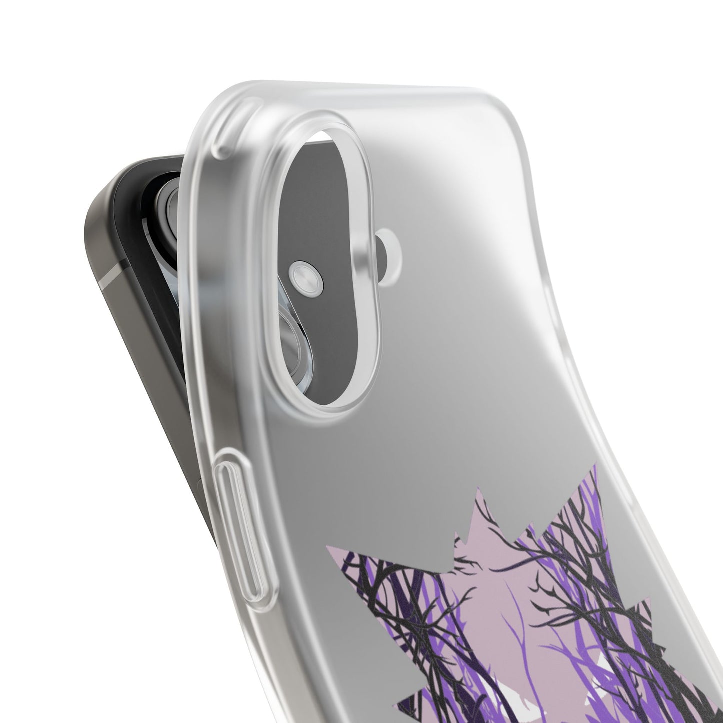 Purple ghost flexi phone case