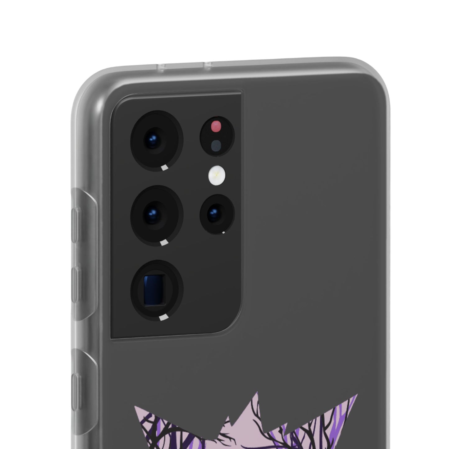 Purple ghost flexi phone case