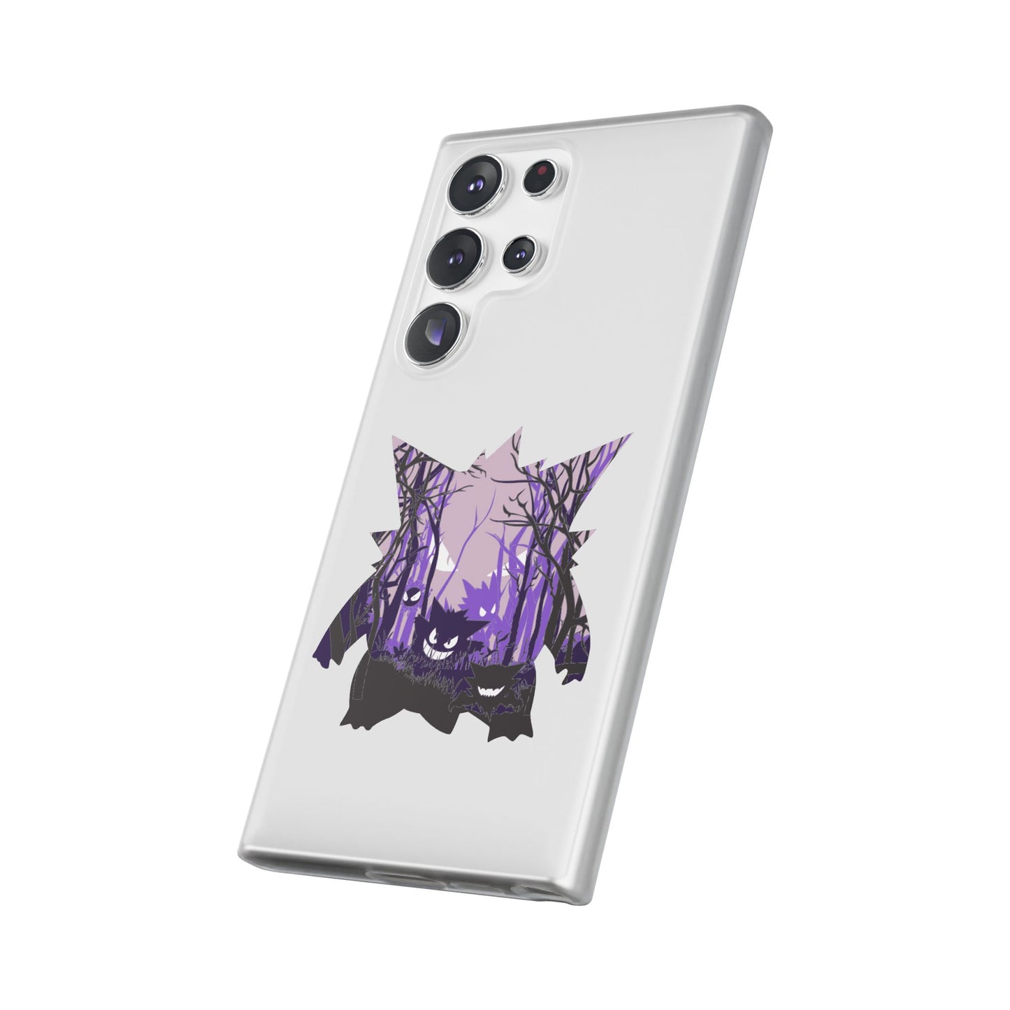 Purple ghost flexi phone case