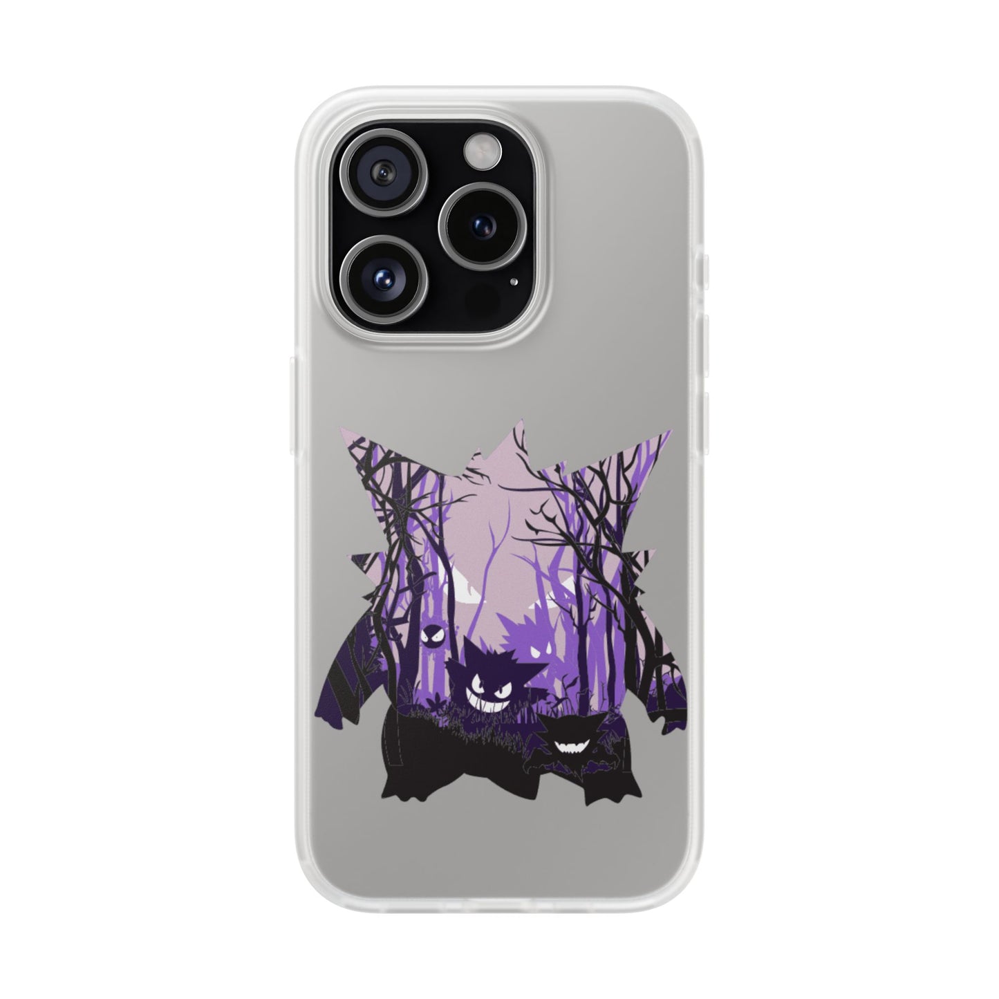 Purple ghost flexi phone case