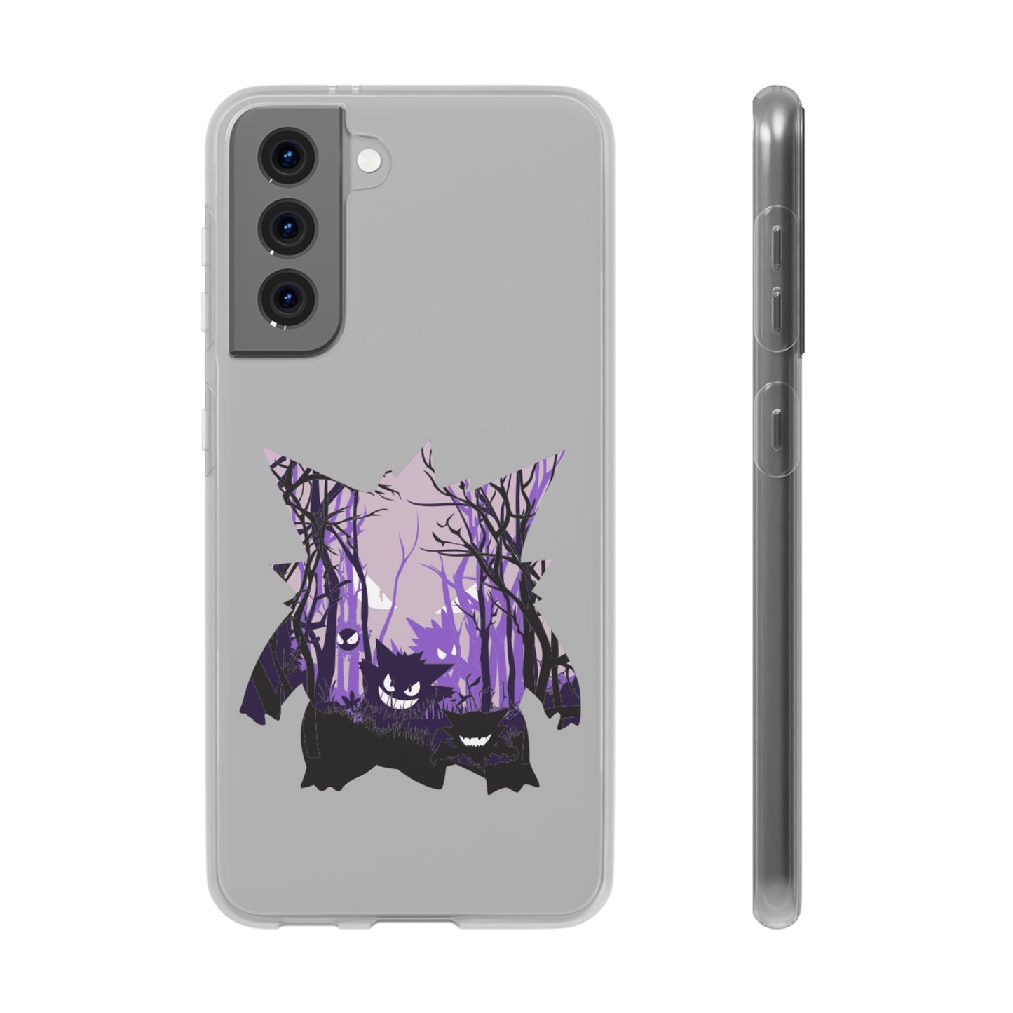 Purple ghost flexi phone case