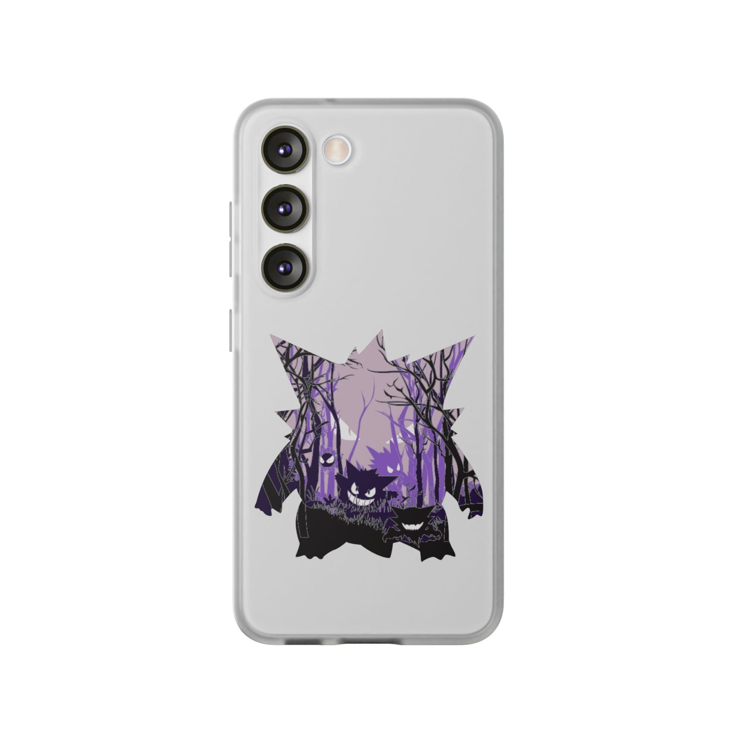 Purple ghost flexi phone case