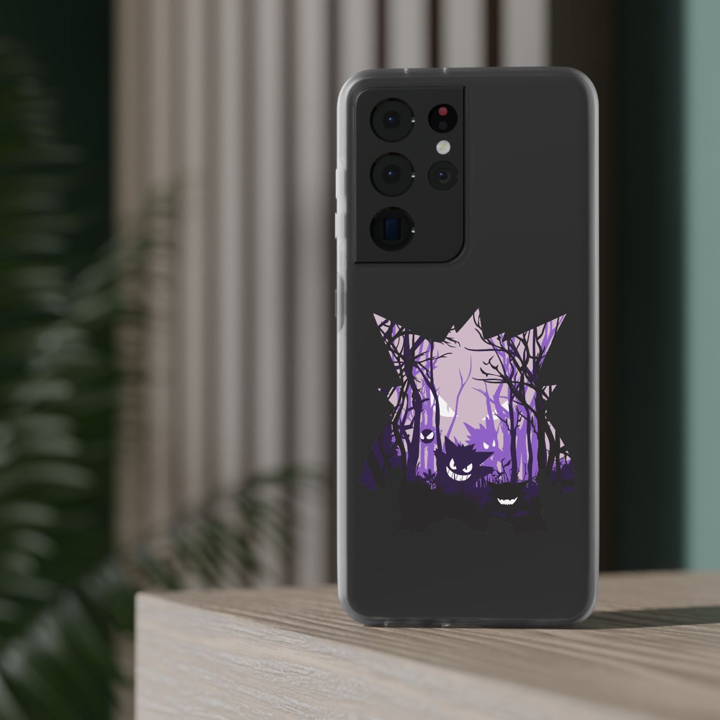 Purple ghost flexi phone case