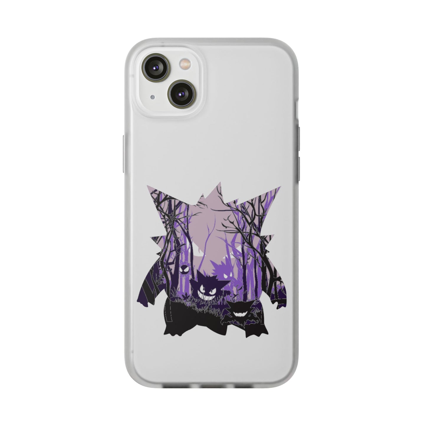 Purple ghost flexi phone case