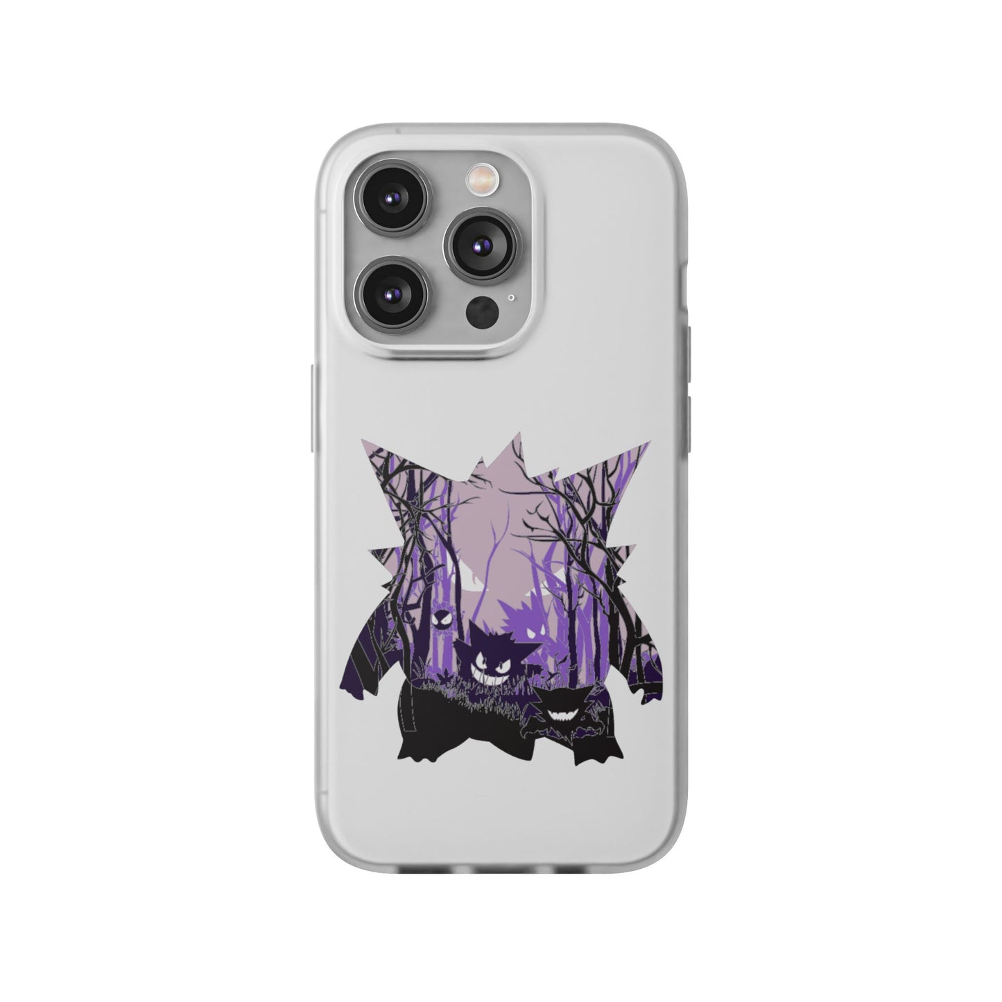 Purple ghost flexi phone case