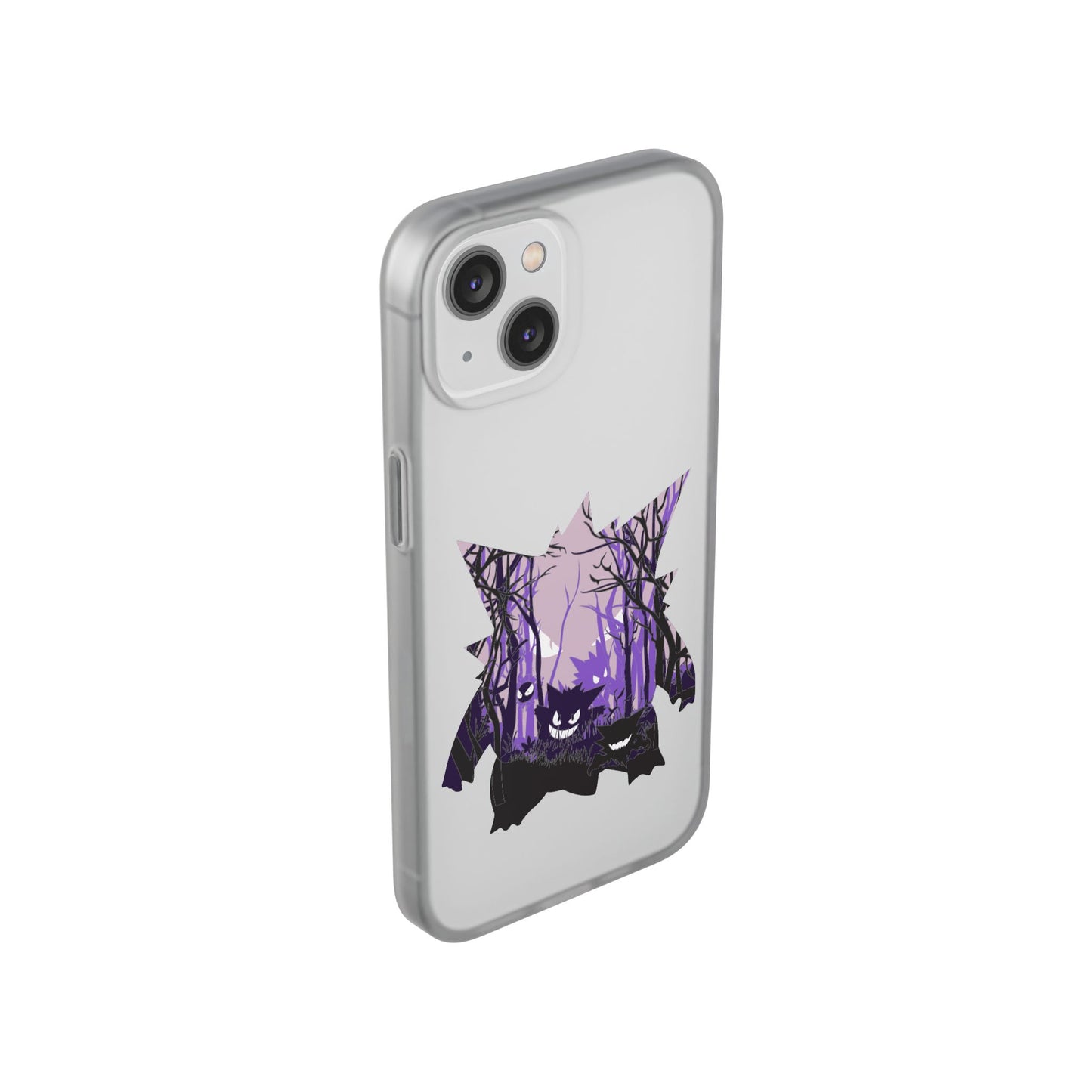 Purple ghost flexi phone case