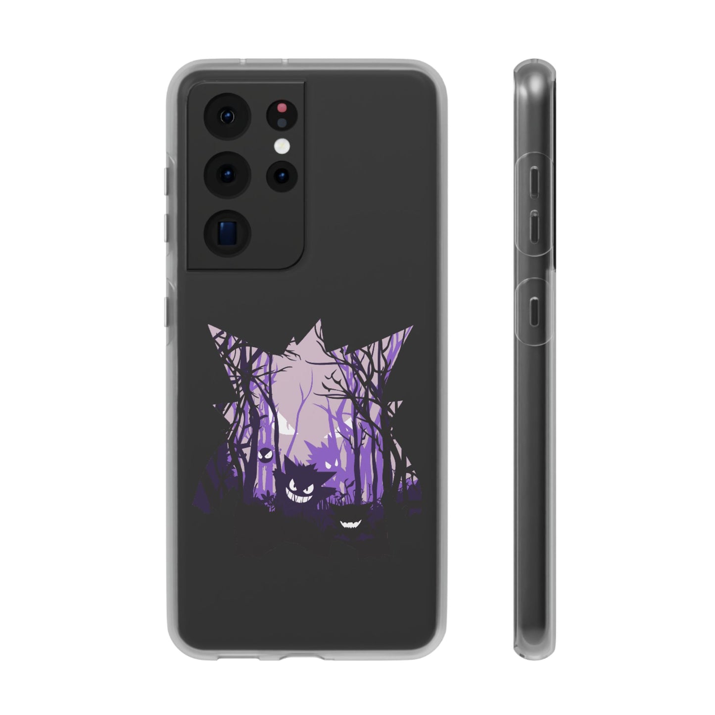 Purple ghost flexi phone case