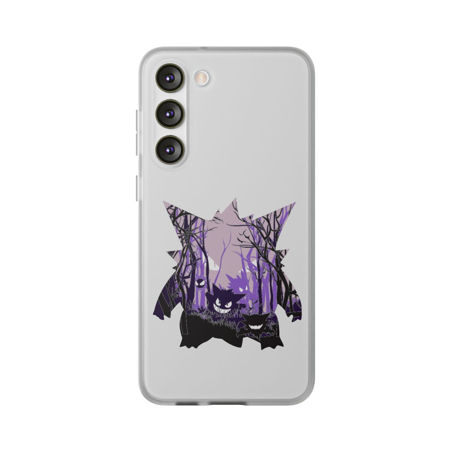 Purple ghost flexi phone case