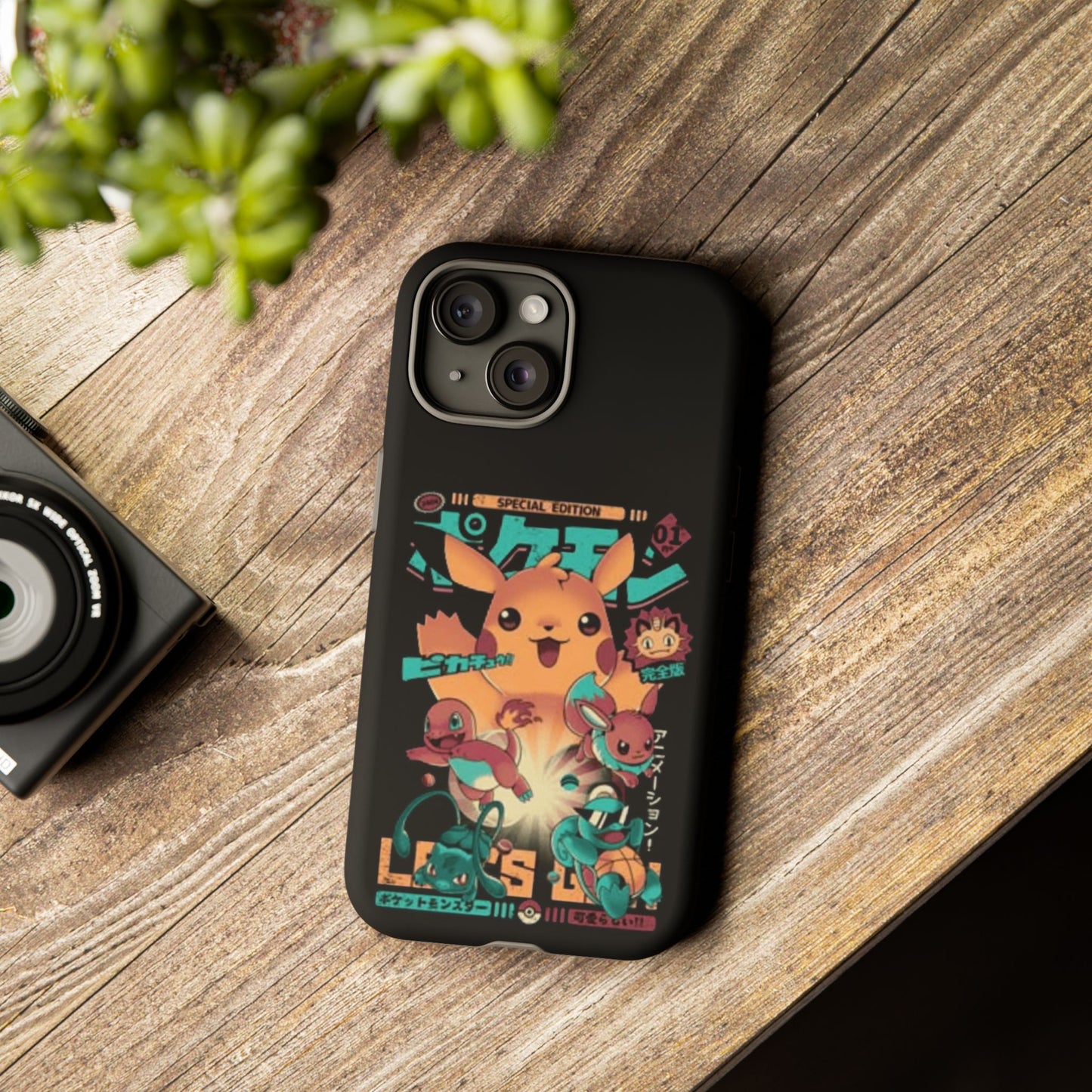 Comic poke tough phone case