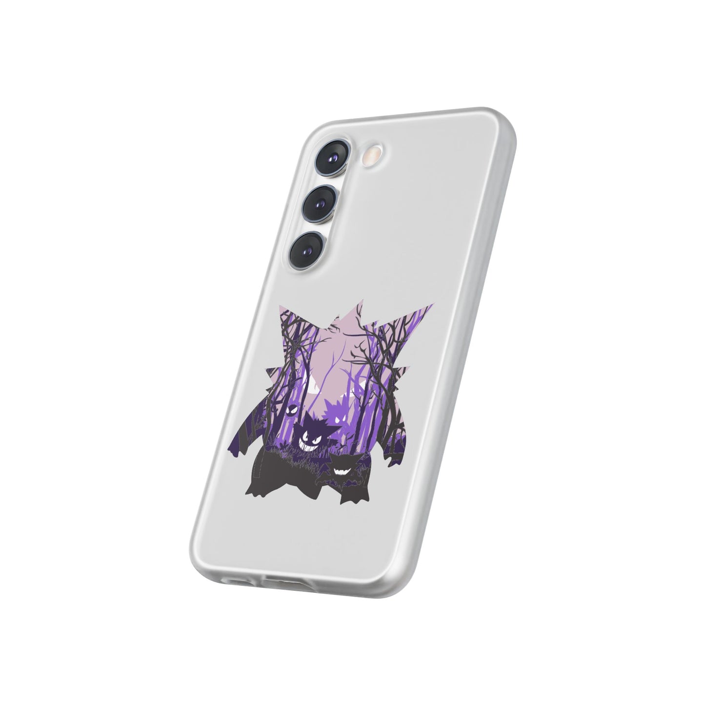 Purple ghost flexi phone case