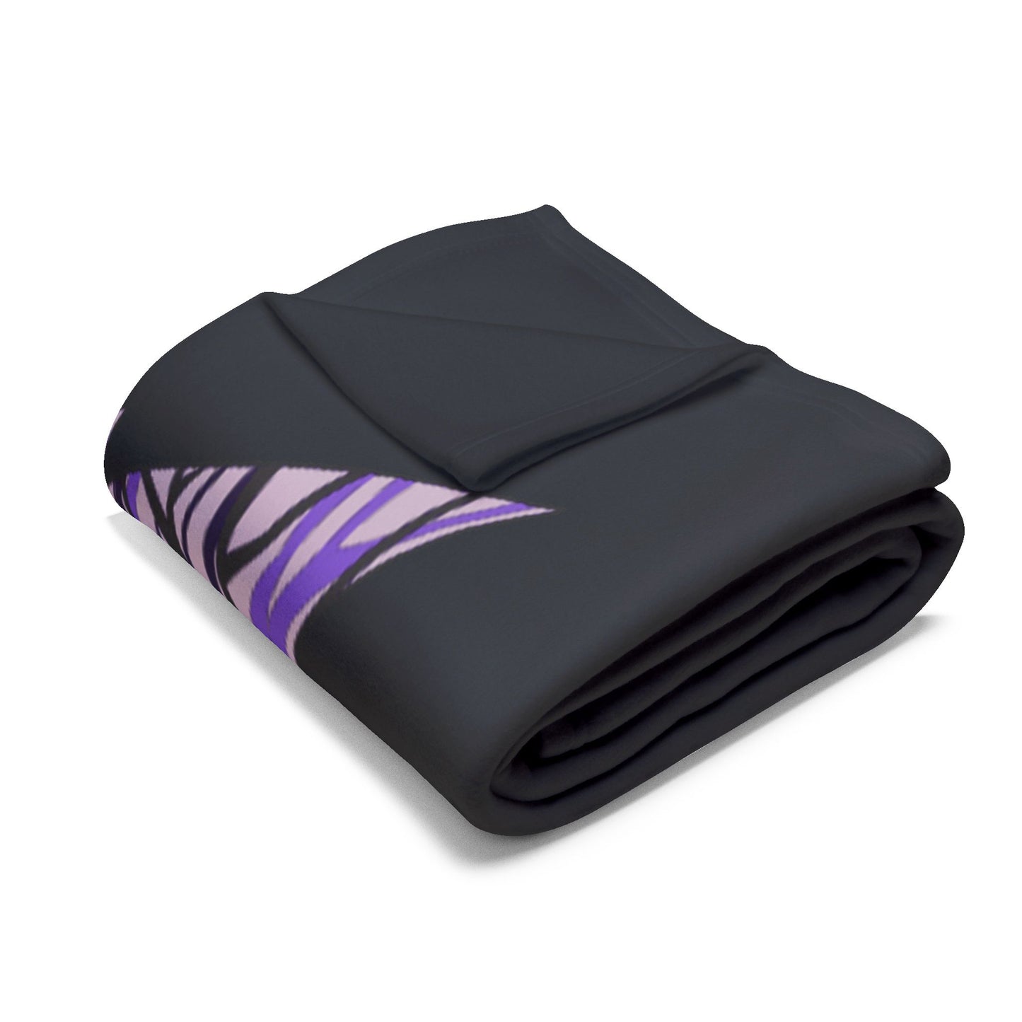 Purple ghost fleece blanket