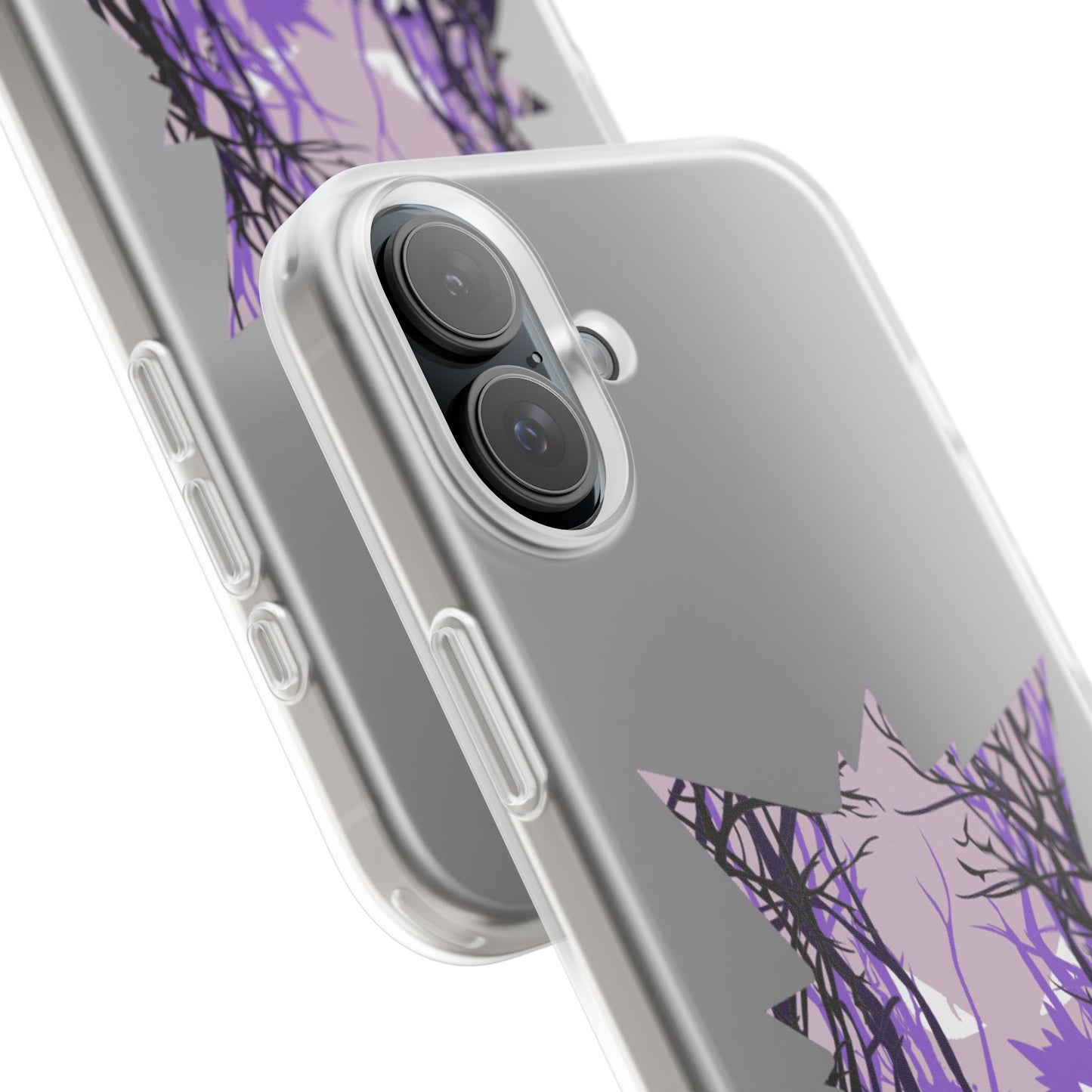 Purple ghost flexi phone case