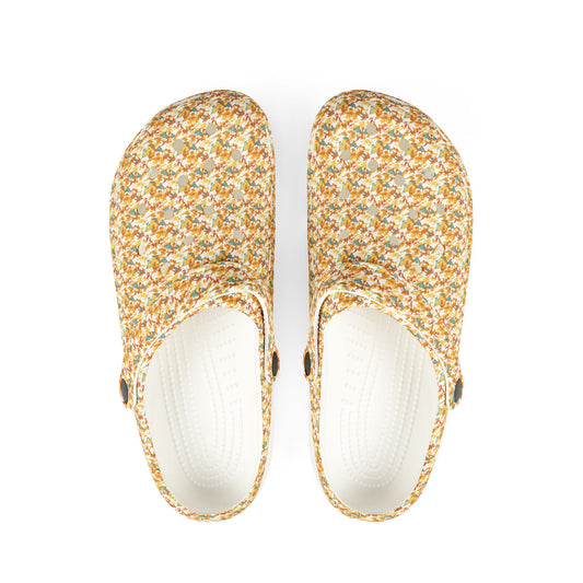 Fire lizard rubber clogs