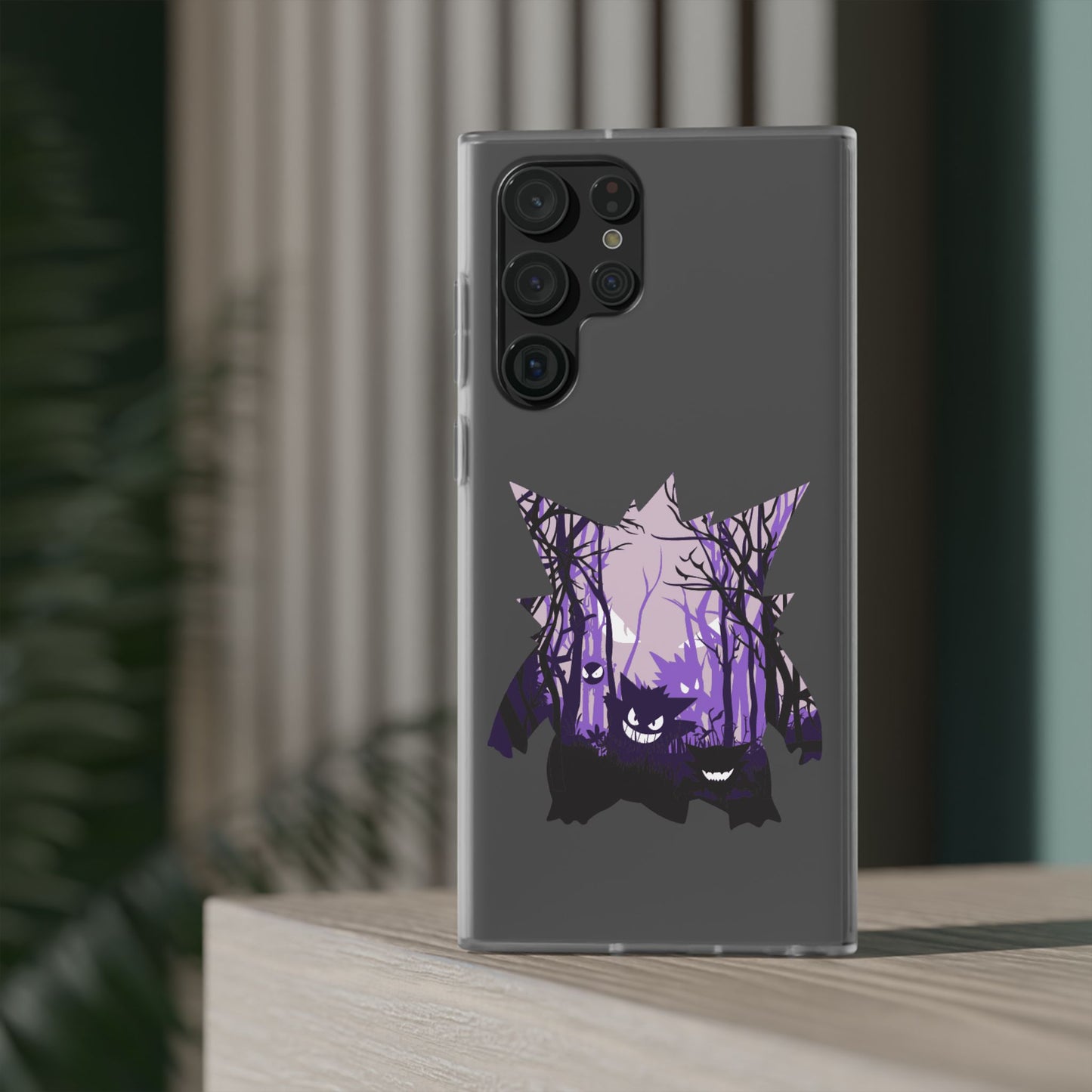 Purple ghost flexi phone case